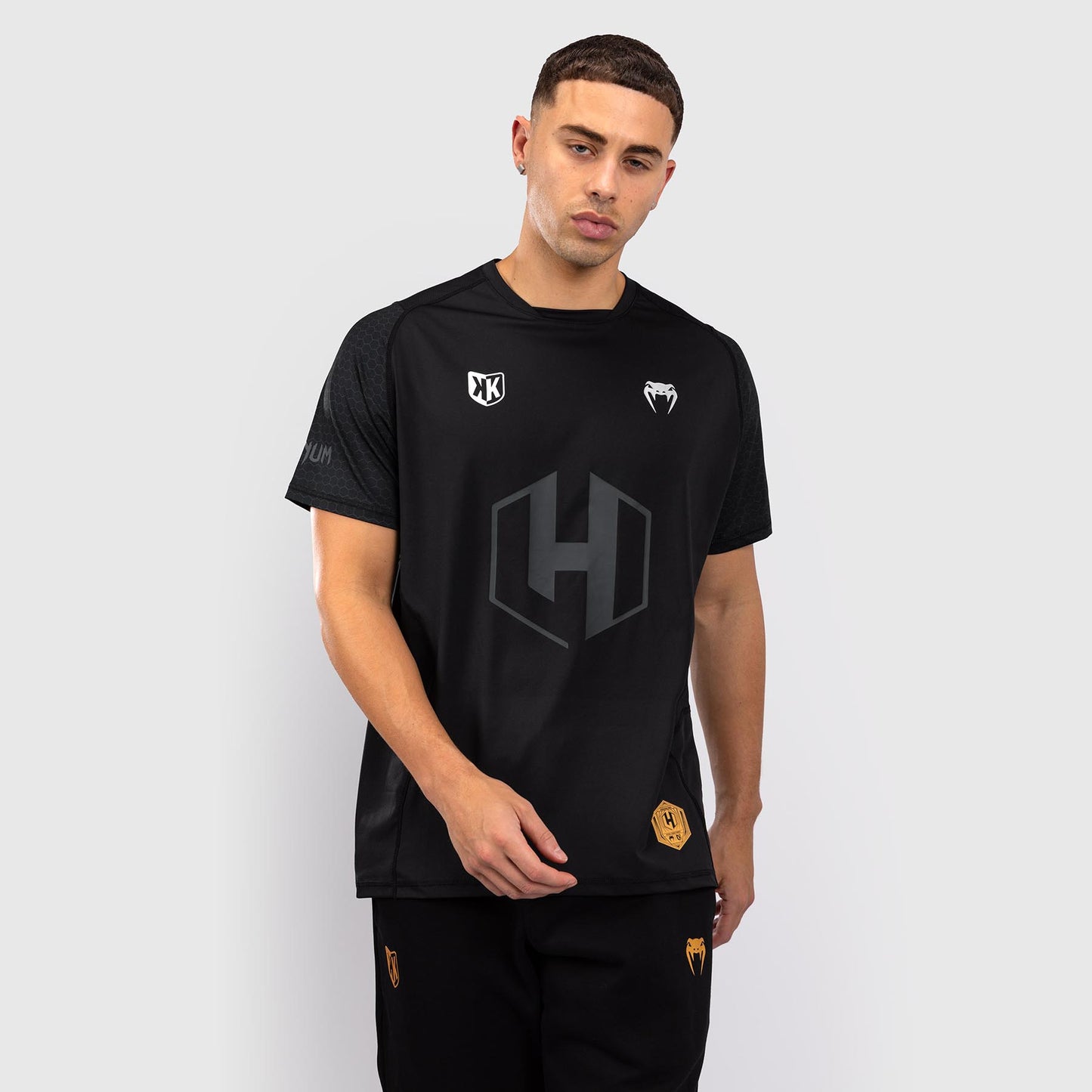 T-shirt Dry Tech Foot Korner x Venum Hexagon MMA Noir/Argent - product-type_T-Shirts Dry Tech