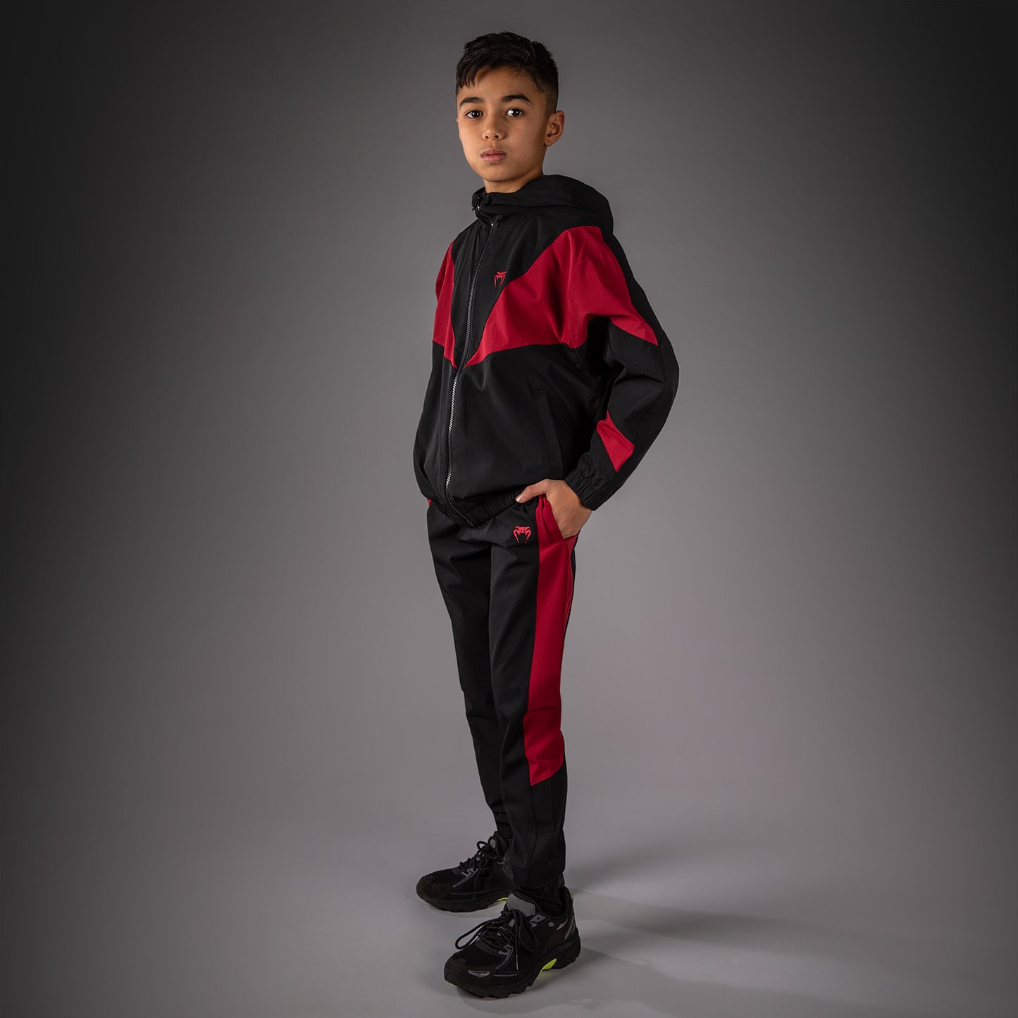 Veste de Survêtement Pour Enfant Venum Vectra - Noir/Rouge
