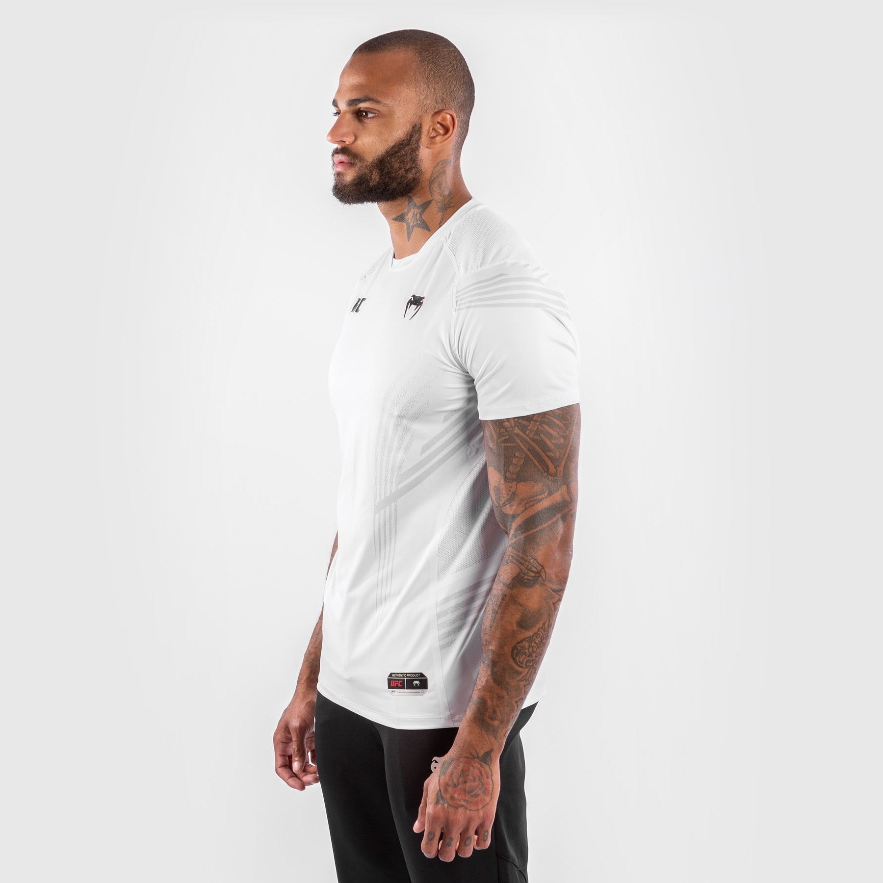 T-shirt Technique Homme Personnalisé UFC Venum Authentic Fight Night - Blanc - product-type_T-Shirts Dry Tech