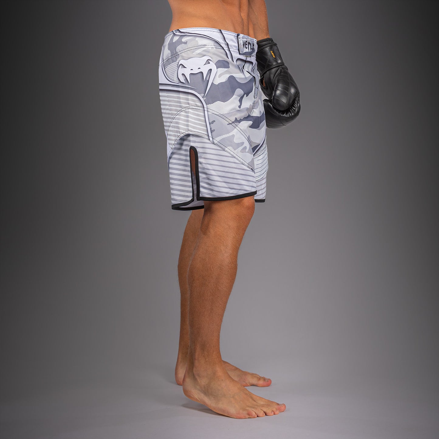 Short de Combat Venum Camo Hero - Blanc/Gris Clair