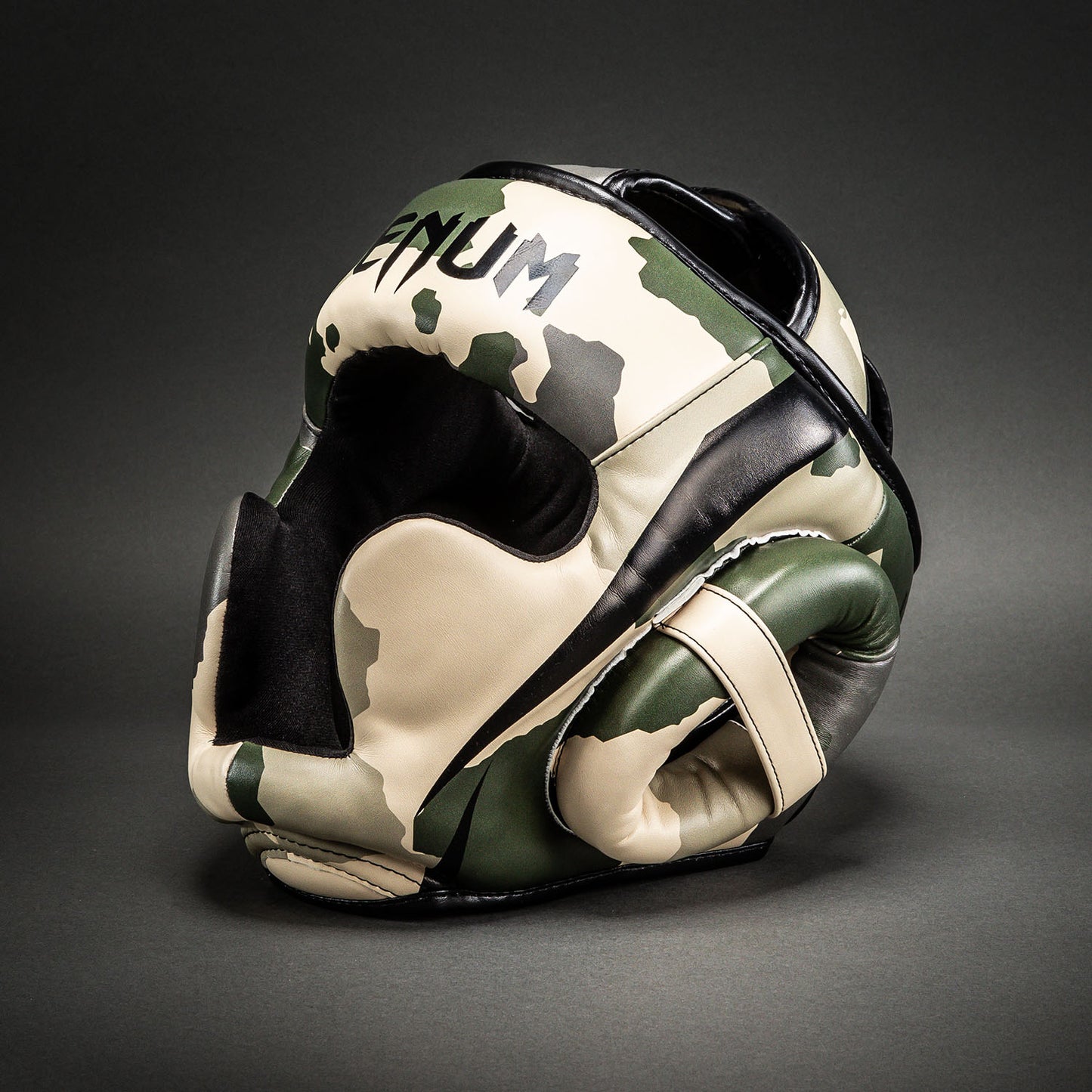 Casque de protection Venum Elite Camo – Kaki/Blanc Cassé