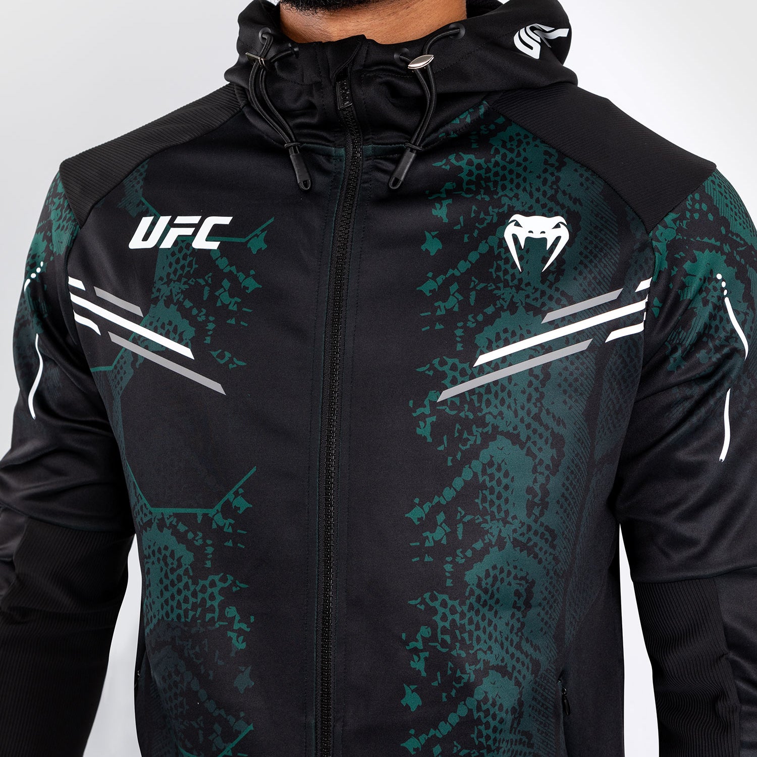 Veste à capuche pour Hommes UFC Adrenaline by Venum Authentic Fight Night - Emerald Edition - Vert/Noir - product-type_Vestes