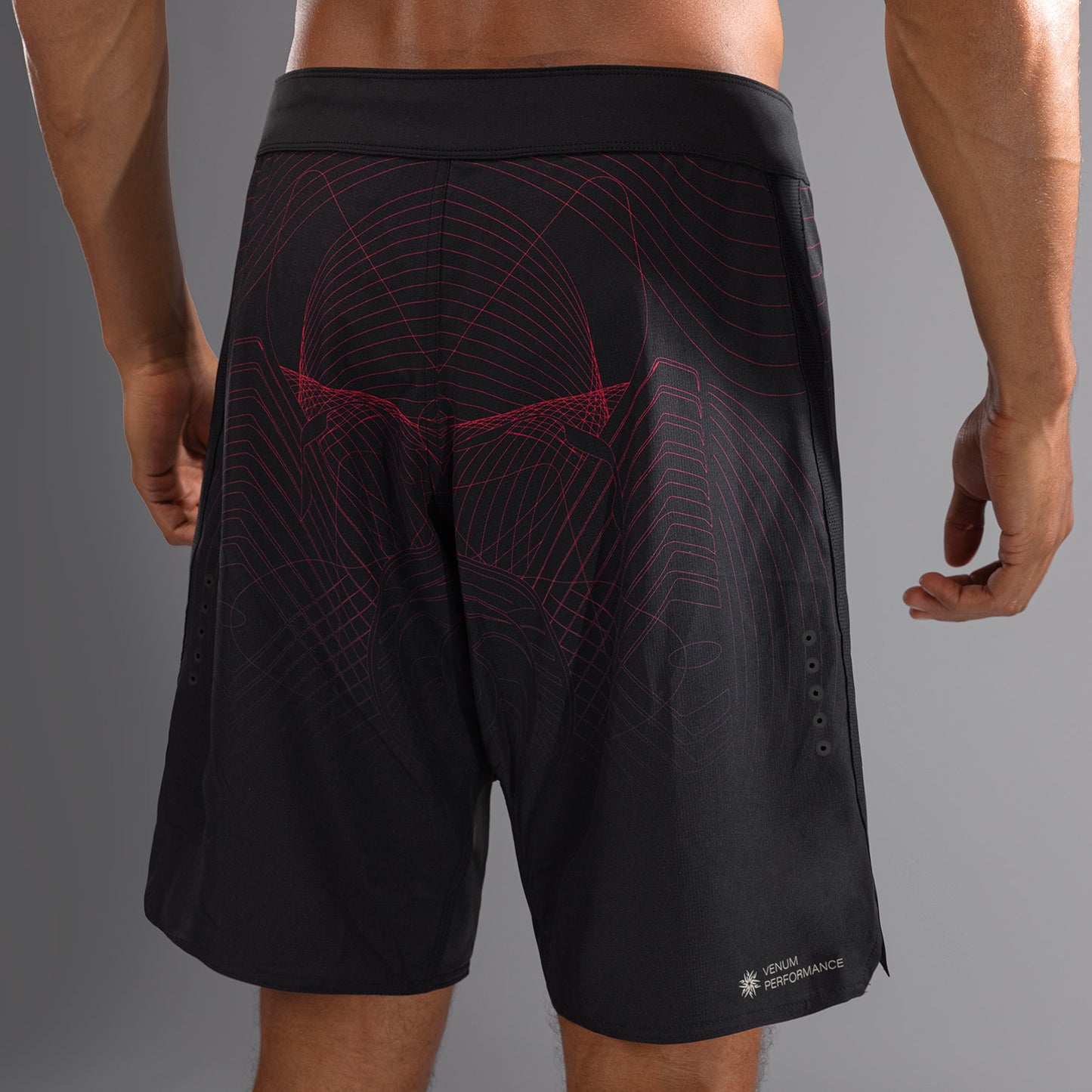 Short de Combat Venum G-Fit Air pour Hommes - Noir Profond/Rouge Feu - product-type_Shorts de MMA