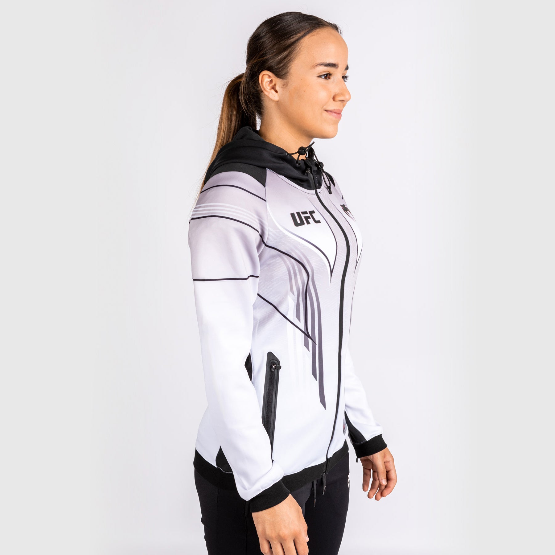 Sweatshirt à Capuche Femme Personnalisé UFC Venum Authentic Fight Night 2.0 - Blanc - product-type_Vestes