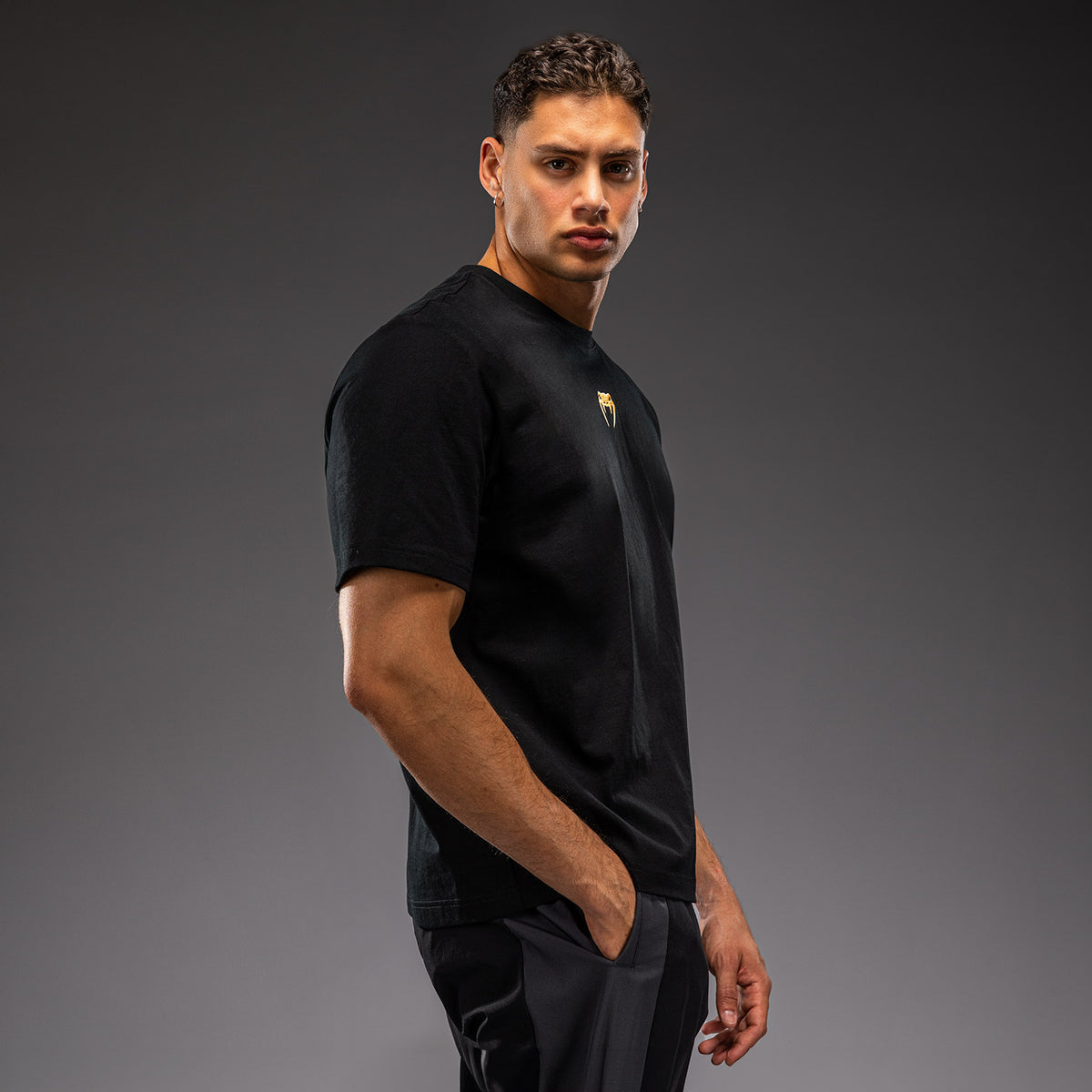 T-shirt en coton Venum Essential - Noir/Or