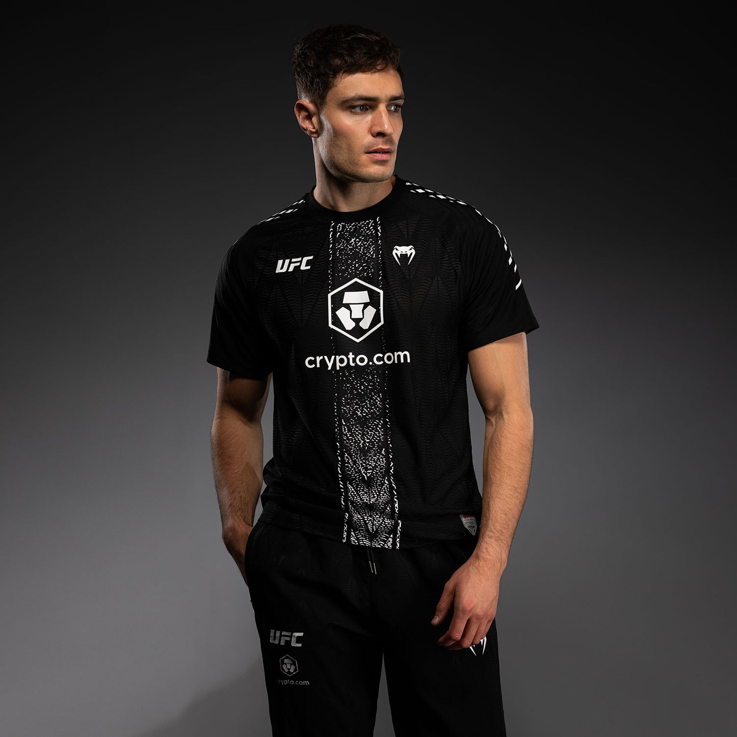 Maillot Officiel Walkout Homme Personnalisé UFC Zenith by Venum Authentic Fight Night - Noir