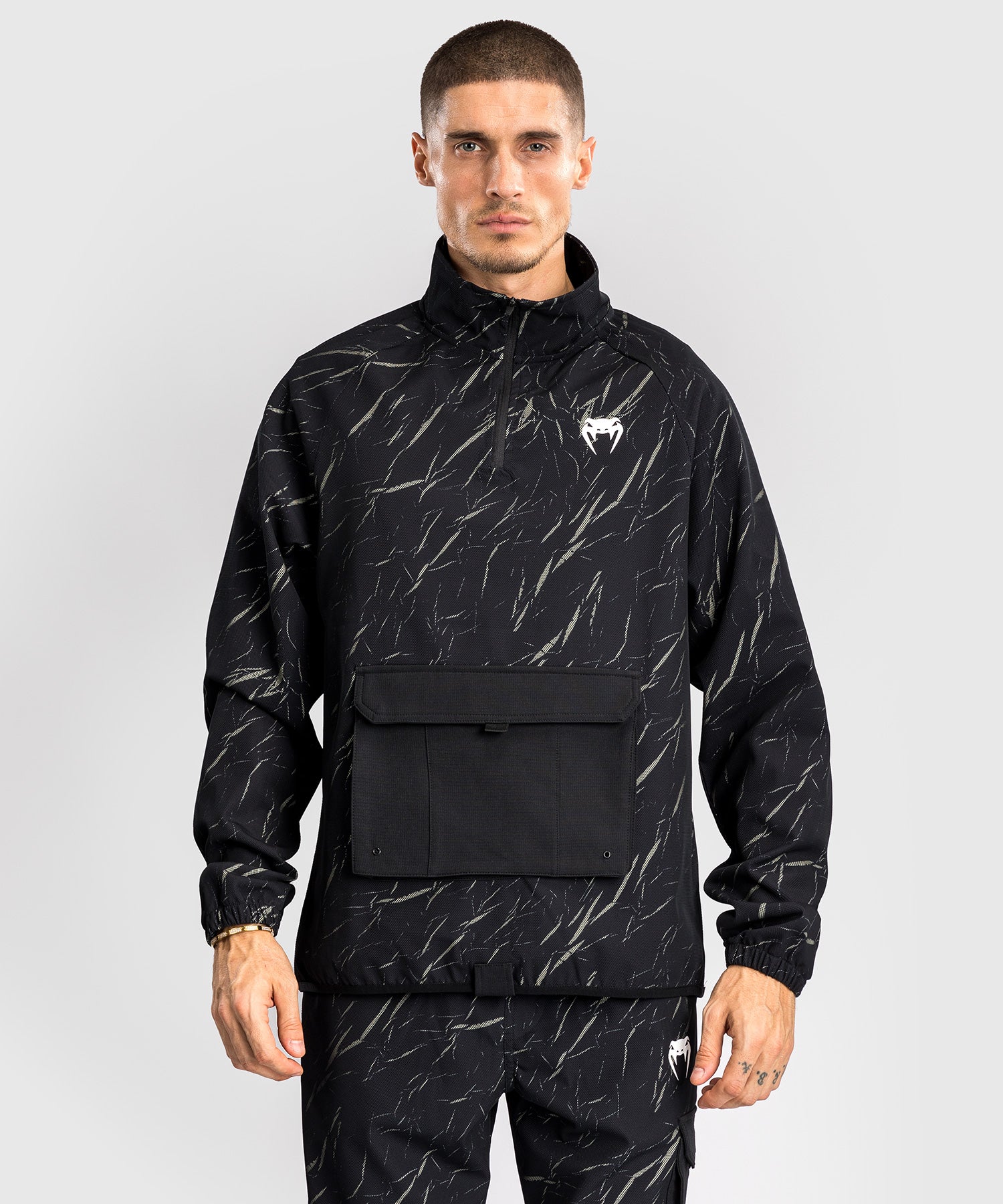 Veste de Survêtement Pour Hommes Venum Trooper - Noir/Beige - product-type_Sweatshirts