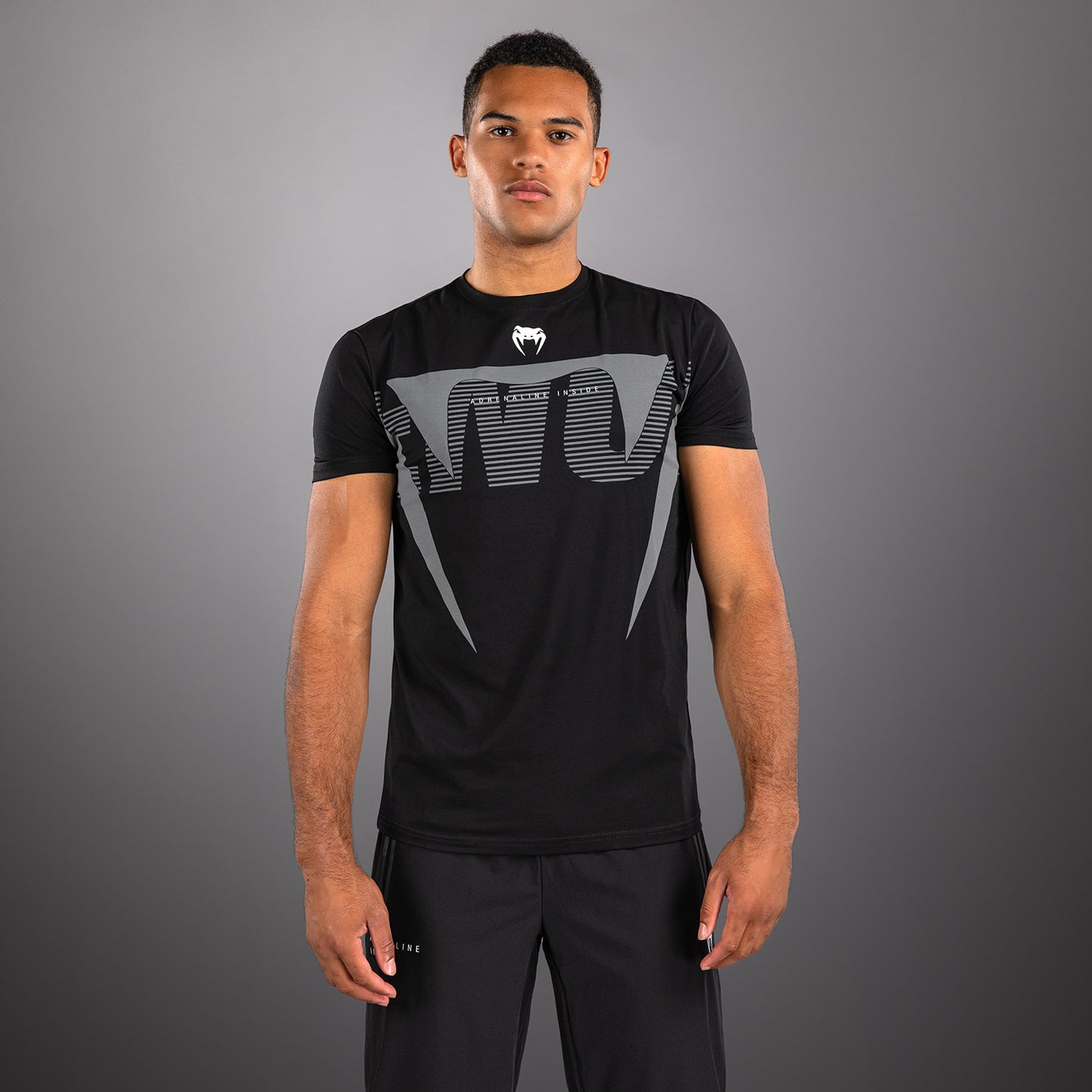 T-shirt Venum Adrenaline – Noir/Gris Argenté - product-type_T-Shirts