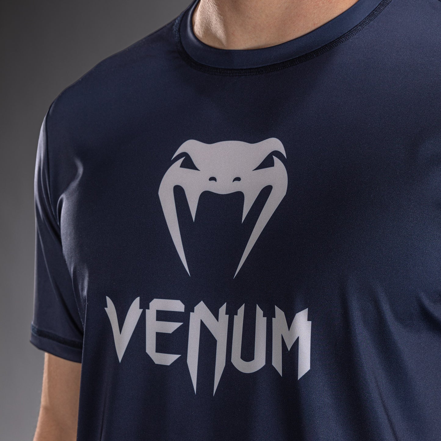T-shirt Dry Tech Venum Classic - Bleu marine/Blanc