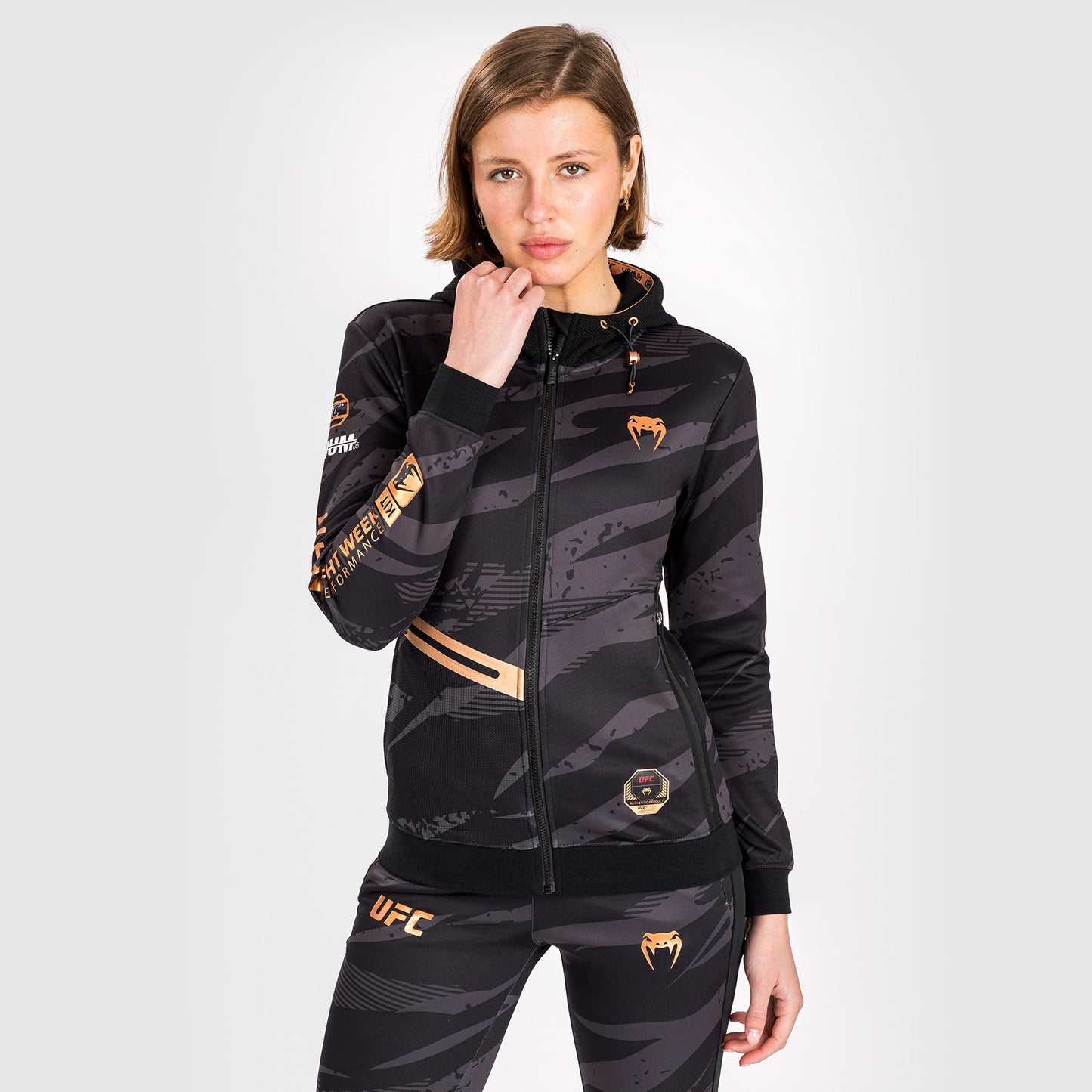 Veste À Capuche Zippé pour Femmes UFC Adrenaline by Venum Fight Week - Urban Camo - product-type_Sweatshirts