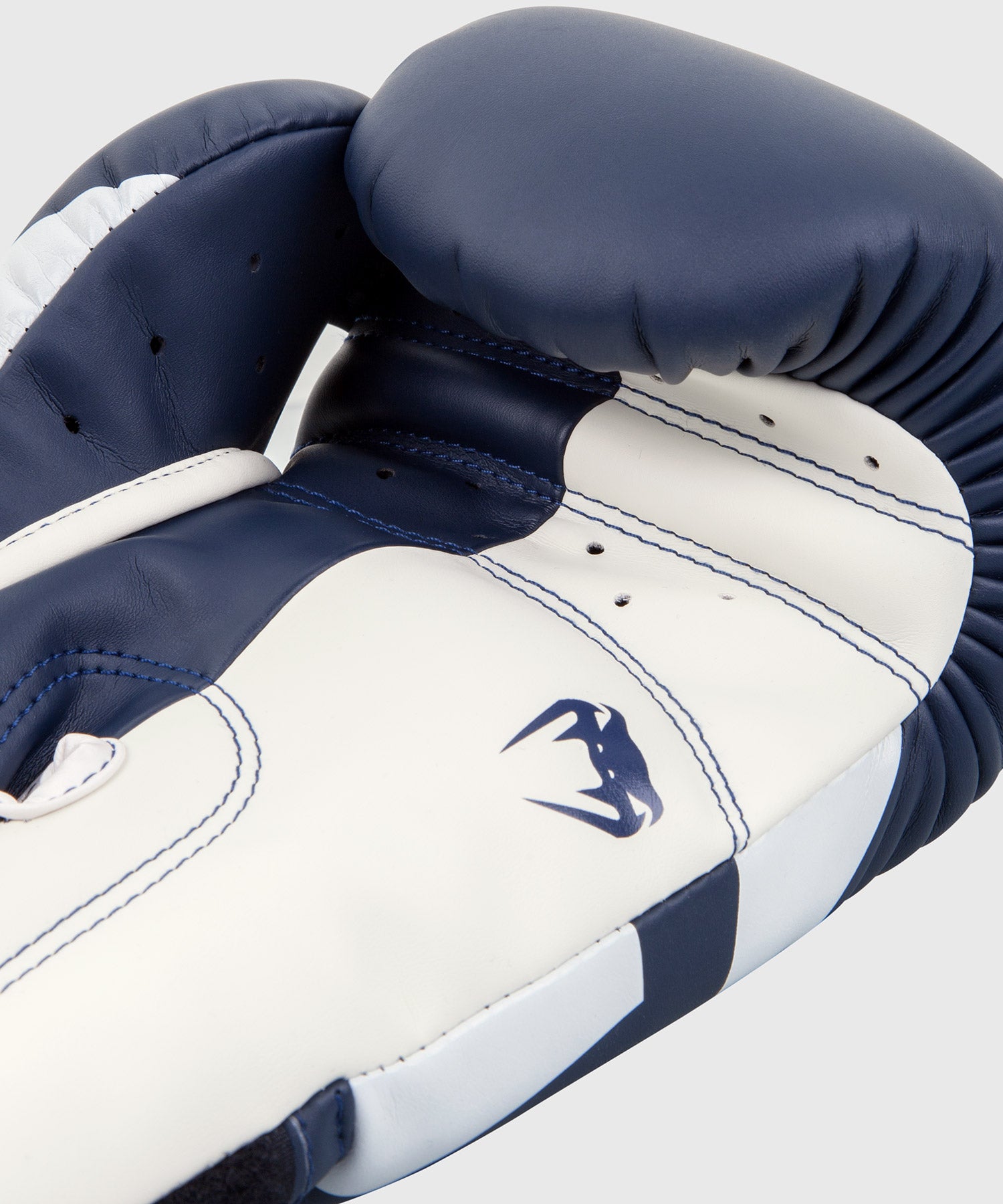 Gants de boxe Venum Elite - Blanc/Bleu Marine - product-type_Gants de boxe