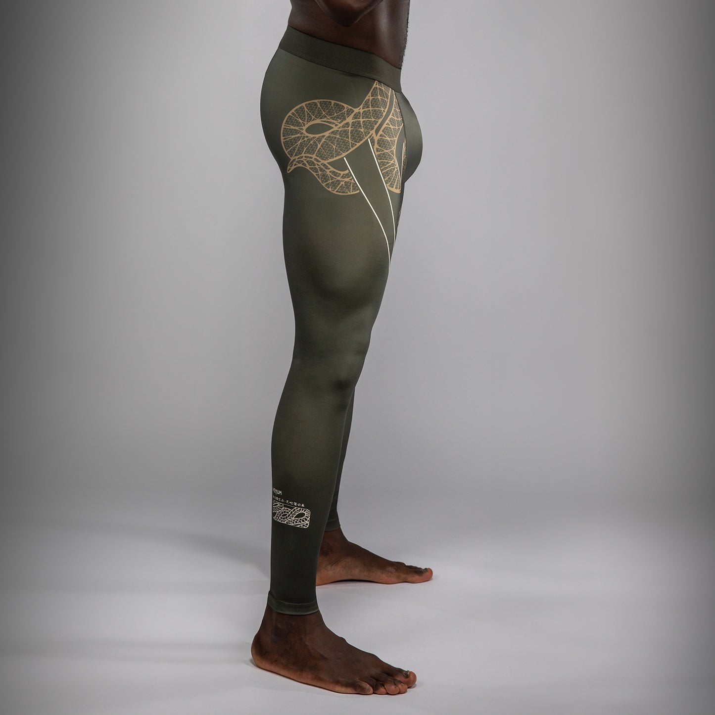 Pantalon de Compression Venum Serpenti – Kaki/Bronze/Ivoire - product-type_Pantalons de Compression