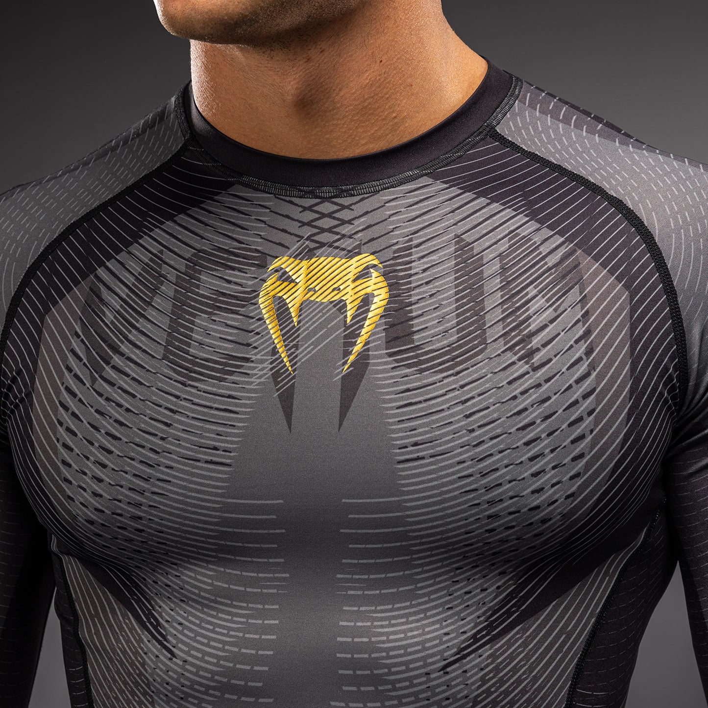 Rashguard à Manches Longues Venum Galactic 3.0 - Noir/Or