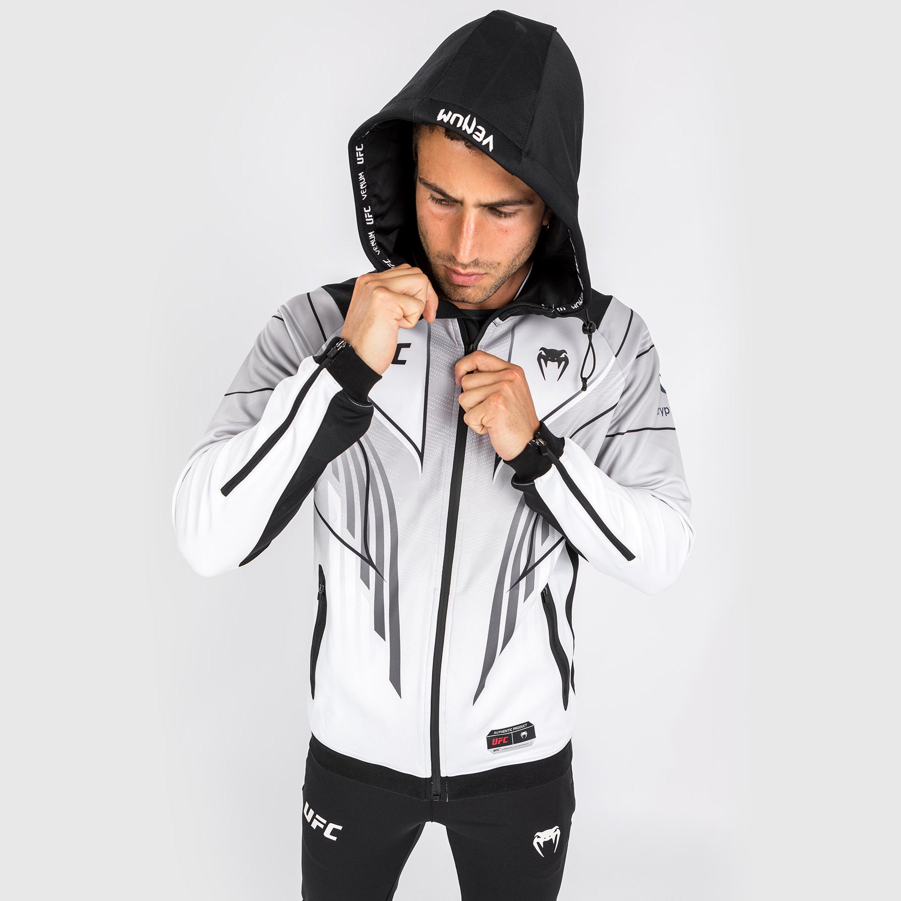 Sweat à capuche Walkout UFC Venum Authentic Fight Night 2.0 pour homme - Blanc - product-type_Vestes