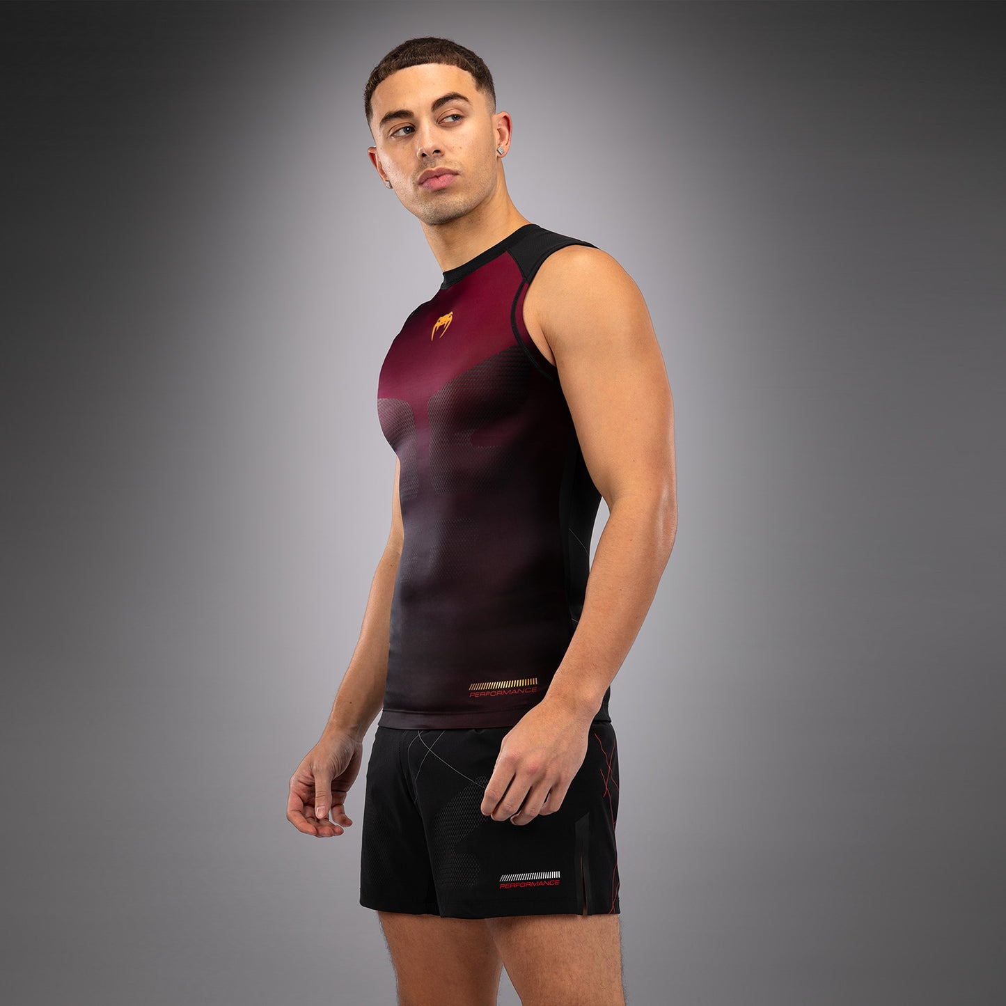 Rashguard Sans Manches Venum Tactical XT- Noir/Bordeaux/Or - product-type_T-Shirts de Compression