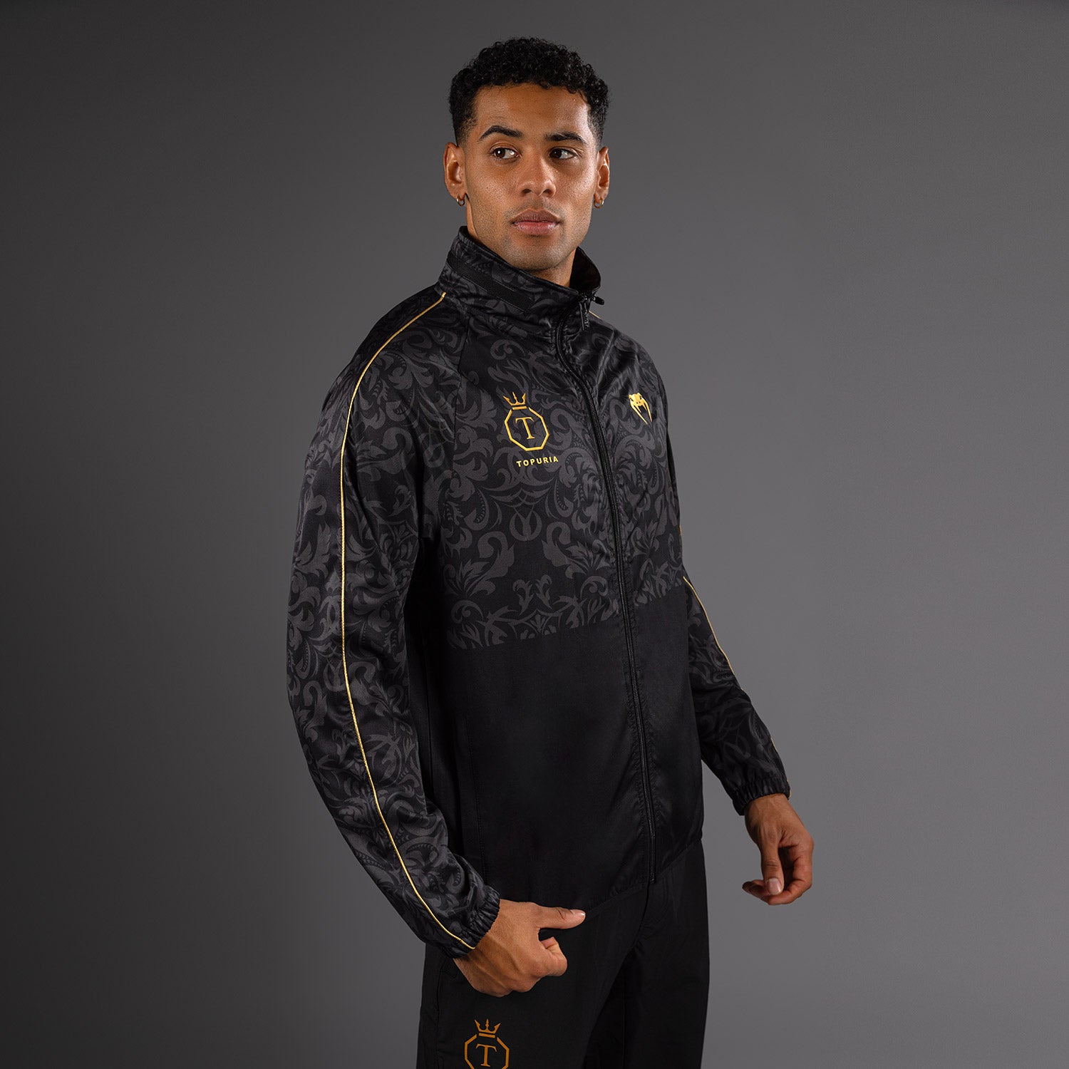 Veste de Survêtement Unmatched Edition Venum x Topuria - Noir/Doré - product-type_Vestes