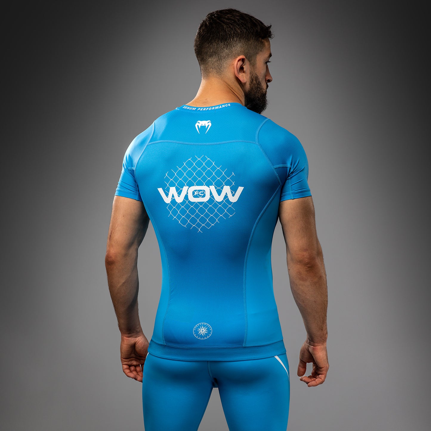 Rashguard manches courtes Venum x WOW FC - Bleu - product-type_T-Shirts de Compression