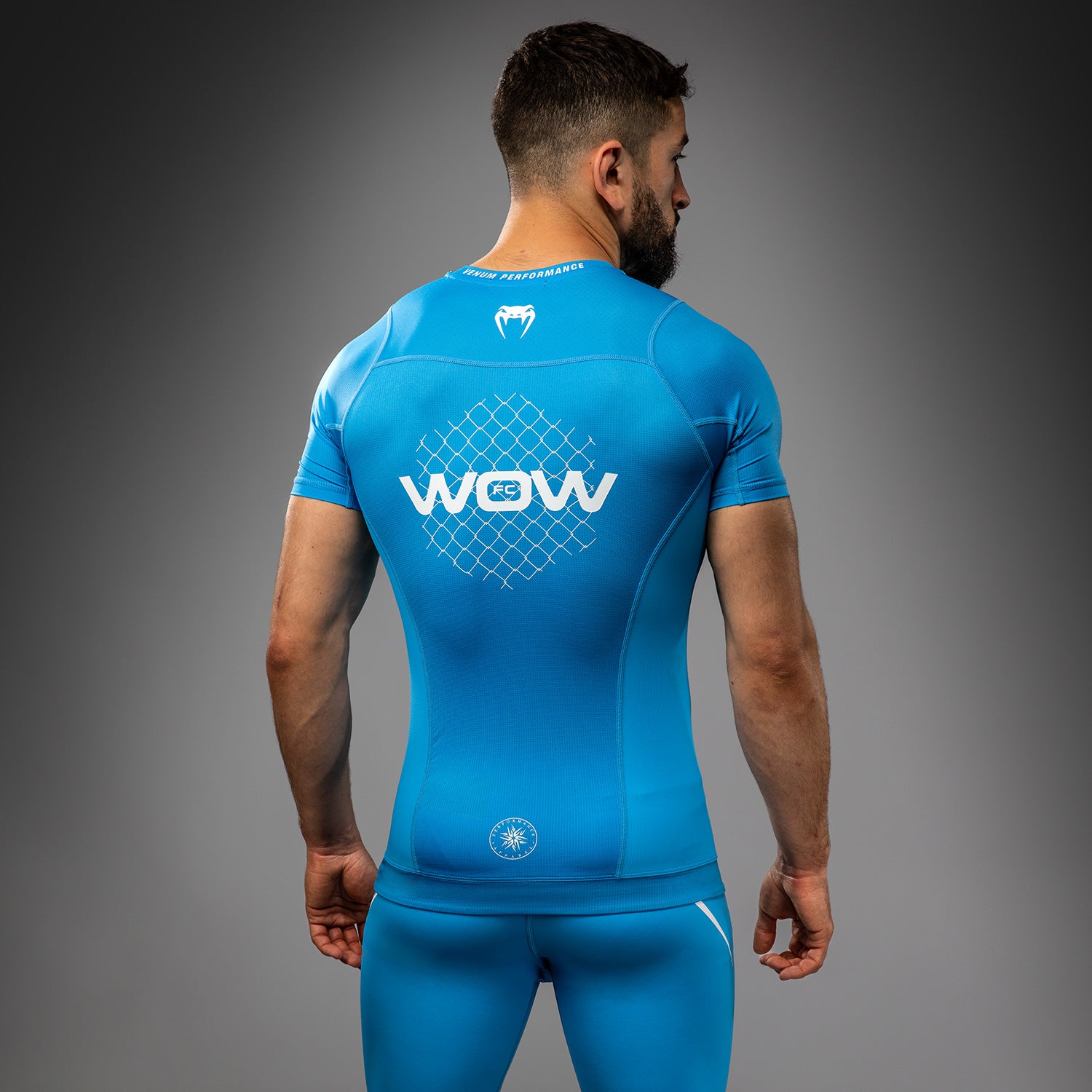 Rashguard manches courtes Venum x WOW FC - Bleu - product-type_T-Shirts de Compression