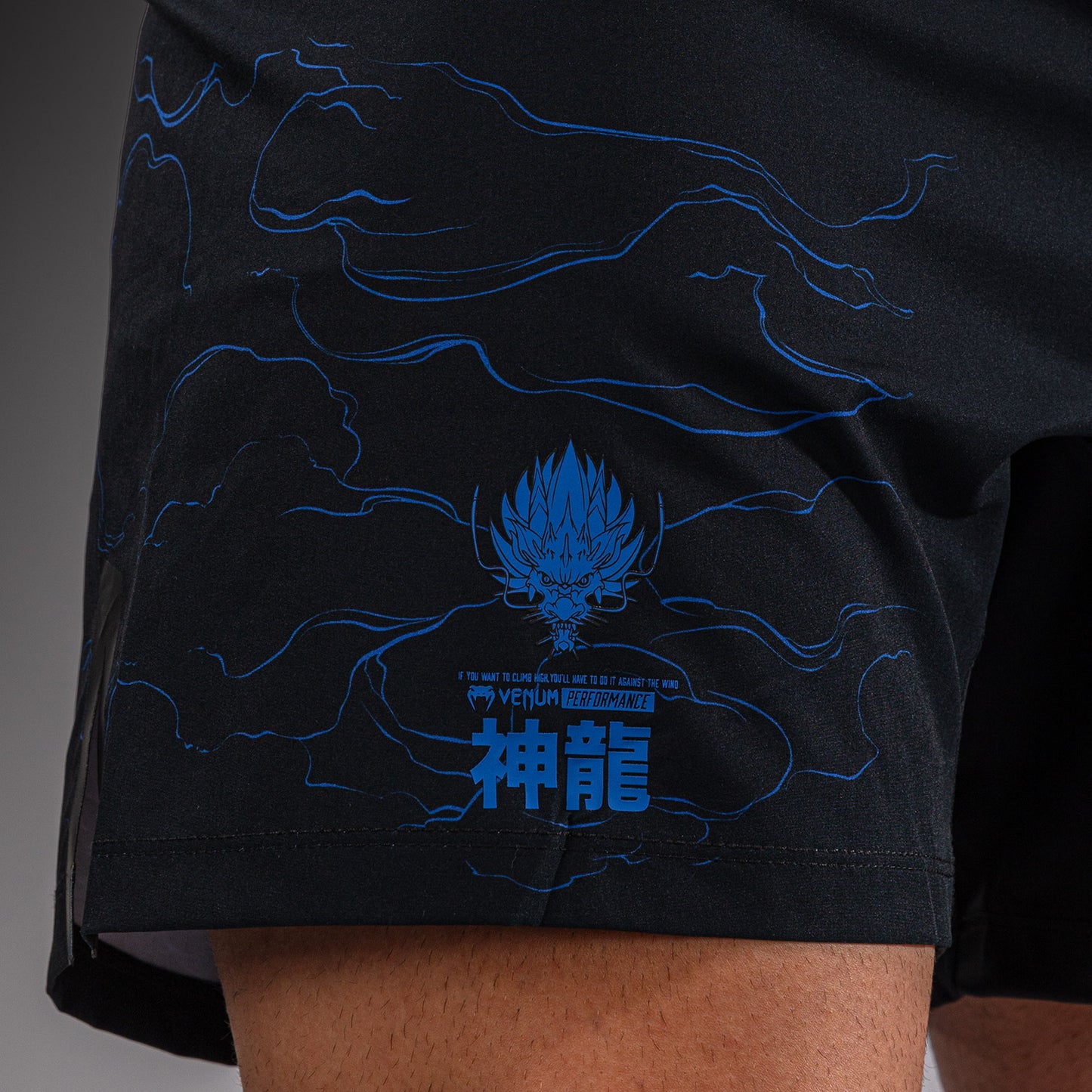 Short de Combat Venum Thunder Dragon – Noir/Bleu Royal - product-type_Shorts de MMA
