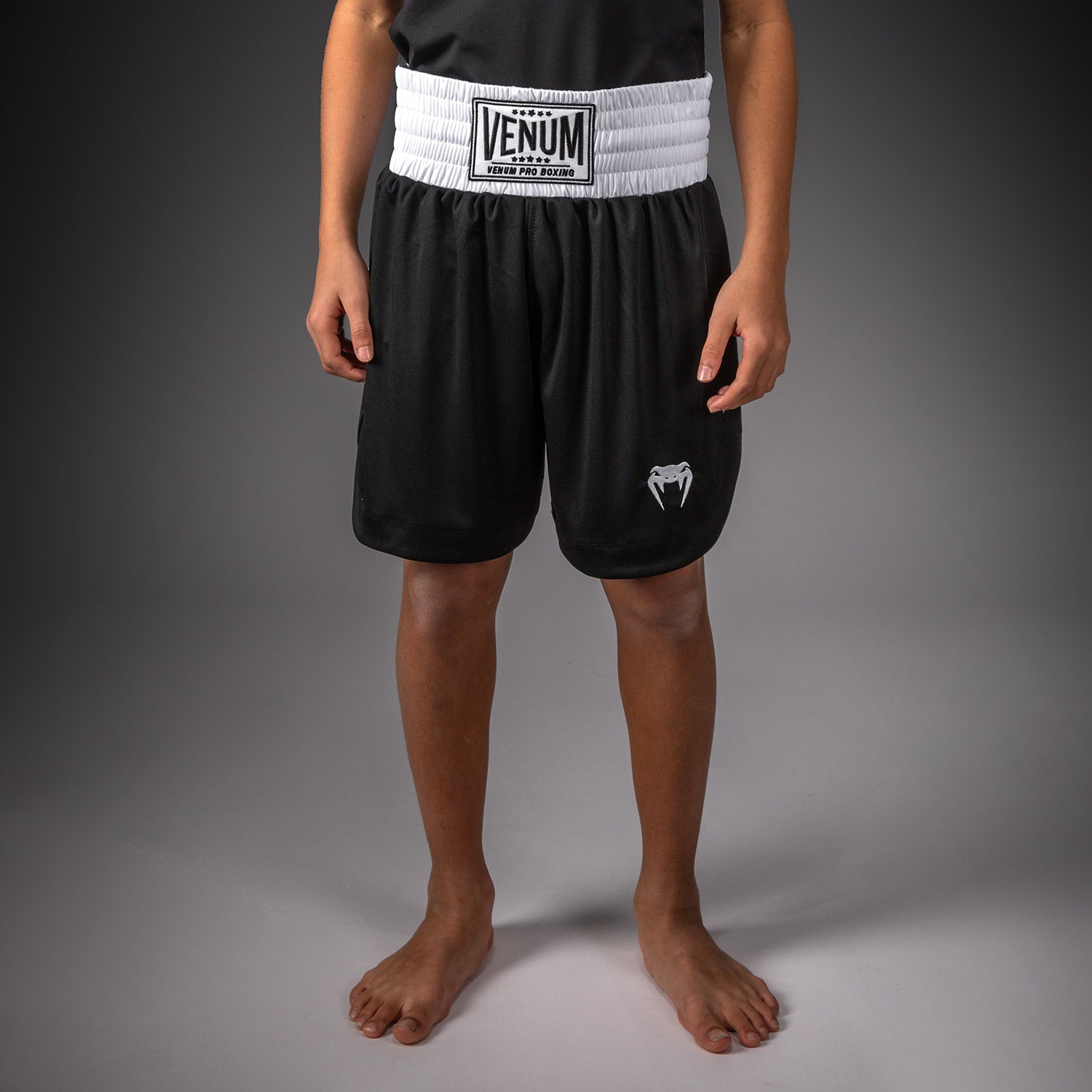 Short de Boxe Venum Classic Pour Enfants – Noir/Blanc - product-type_Shorts de boxe