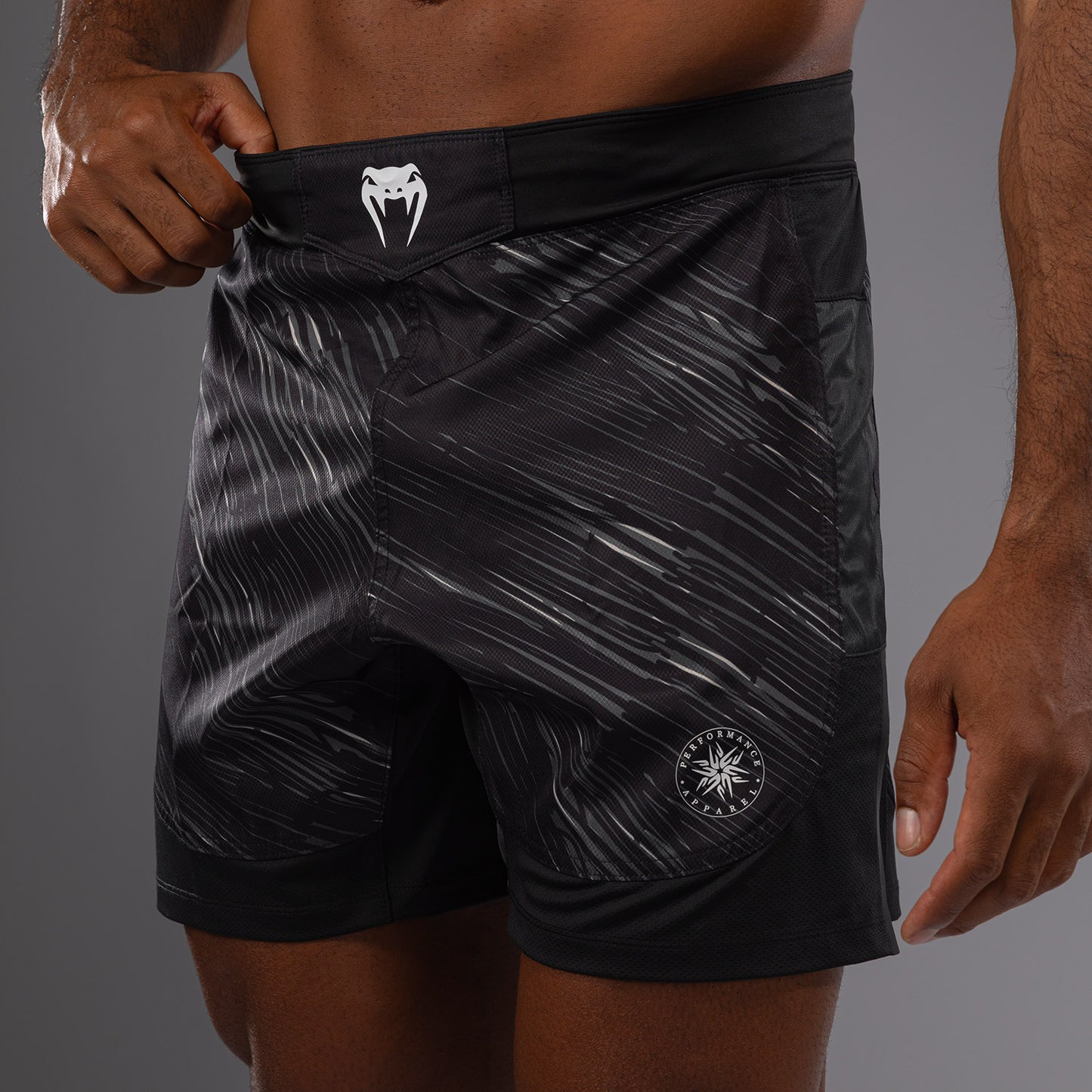 Short de Combat Venum Rapid Light - Noir/Gris Tempête - product-type_Shorts de MMA