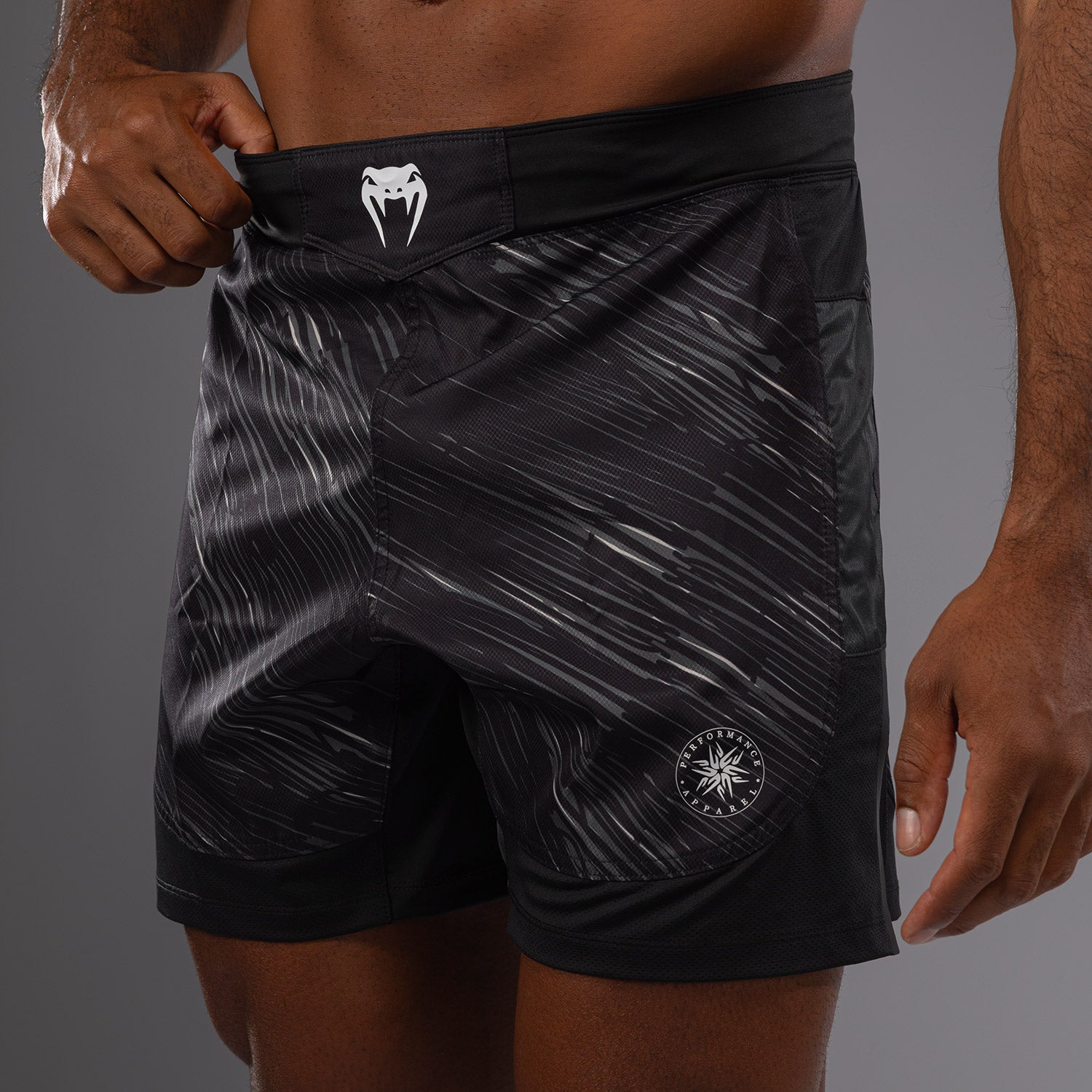 Short de Combat Venum Rapid Light - Noir/Gris Tempête - product-type_Shorts de MMA