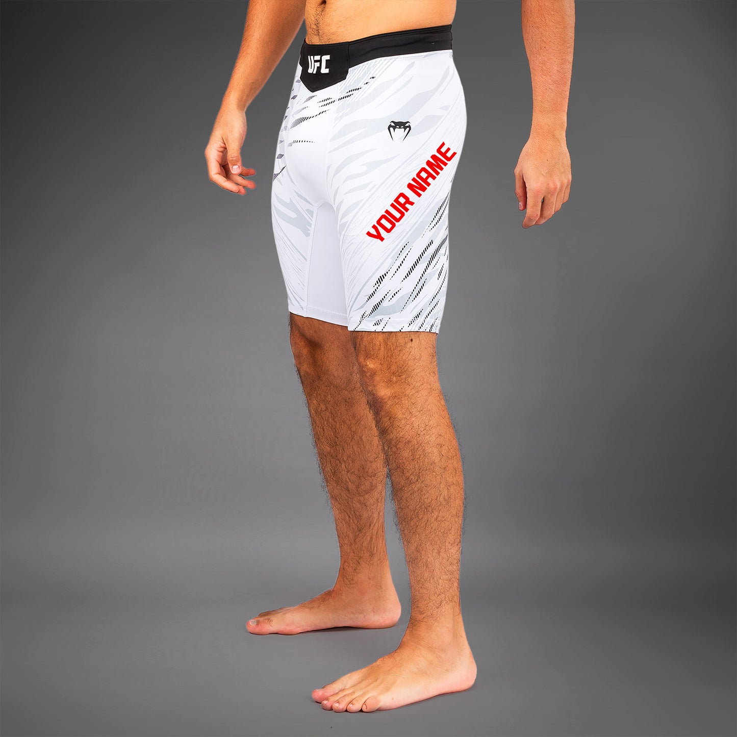 Shorts Vale Tudo pour Hommes UFC Fusion by Venum Personnalisé Authentic Fight Night - Blanc - product-type_Shorts de MMA