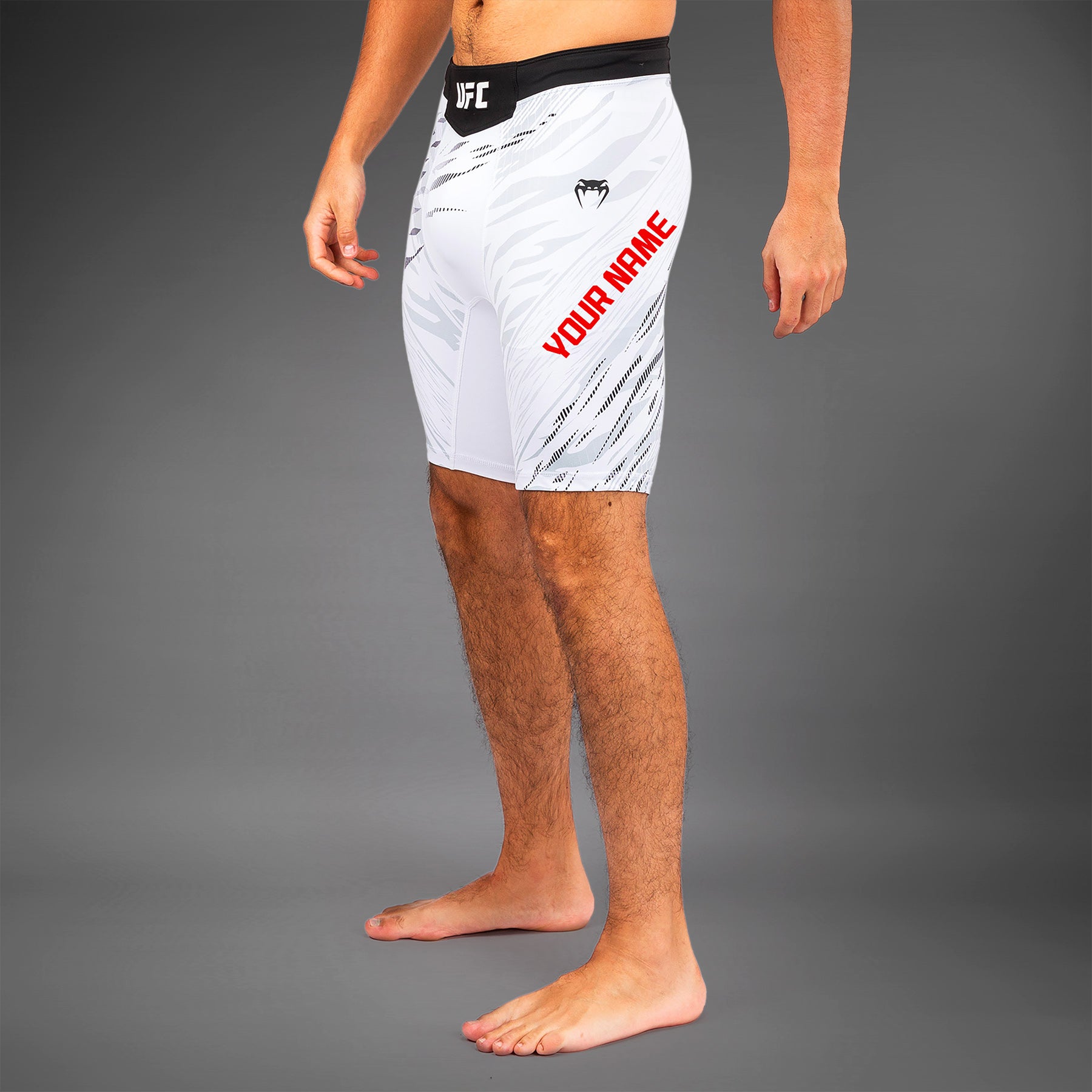 Shorts Vale Tudo pour Hommes UFC Fusion by Venum Personnalisé Authentic Fight Night - Blanc - product-type_Shorts de MMA