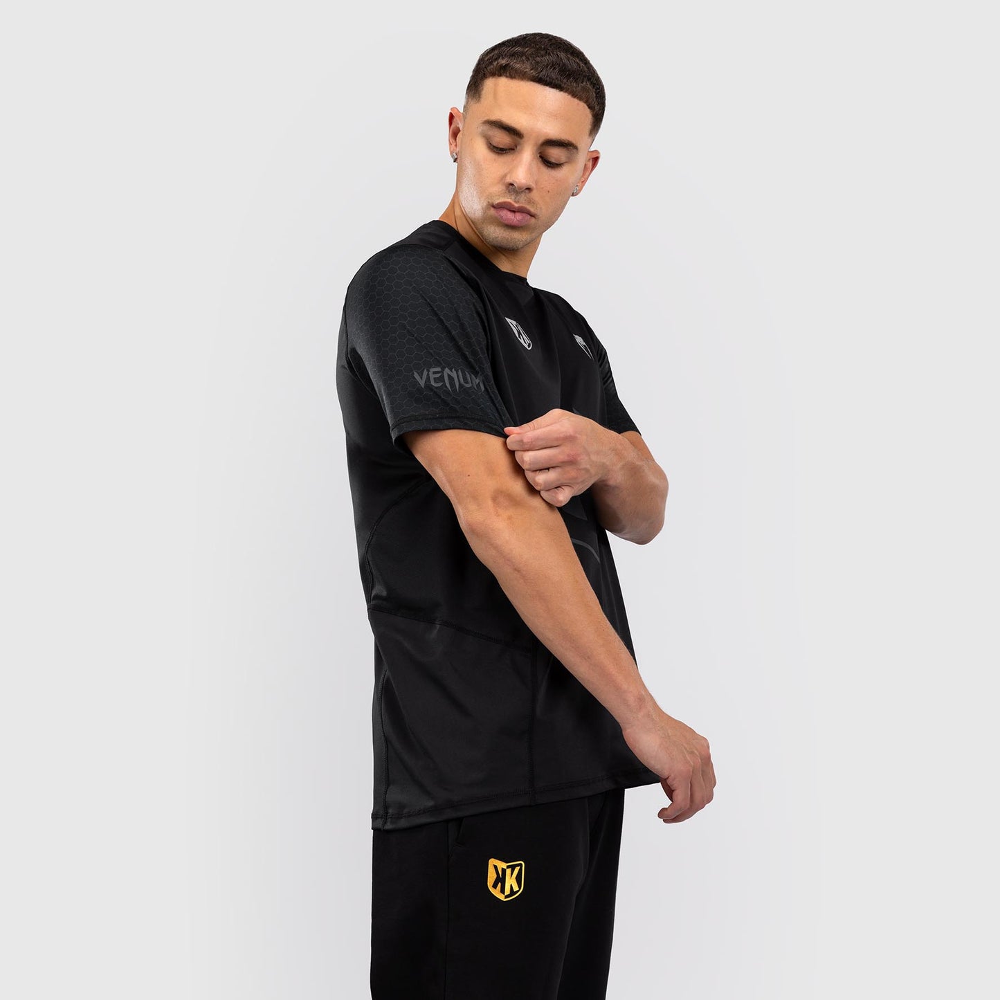 T-shirt Dry Tech Foot Korner x Venum Hexagon MMA Noir/Argent - product-type_T-Shirts Dry Tech