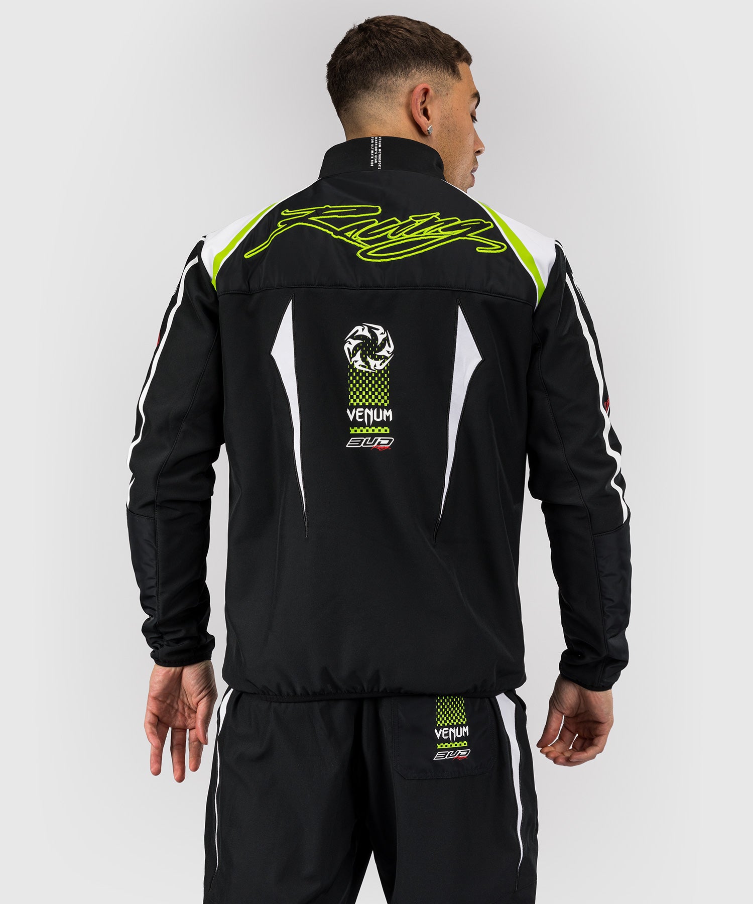 Veste pour Hommes Venum x Bud Racing - Noir/Blanc/Citron Vert - product-type_Vestes