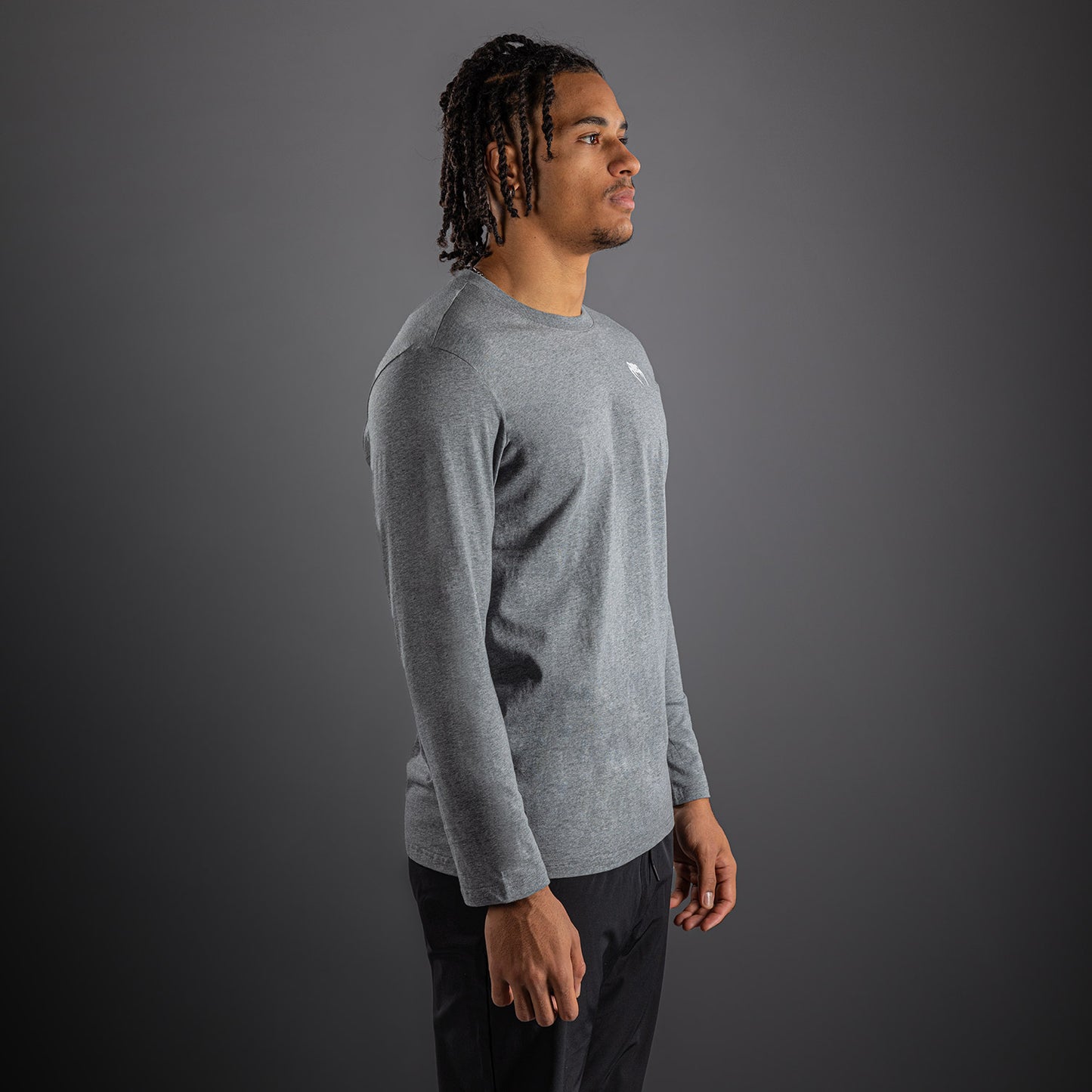 T-shirt à manches Longues Venum Lineup - Gris Chiné/Blanc - product-type_T-Shirts