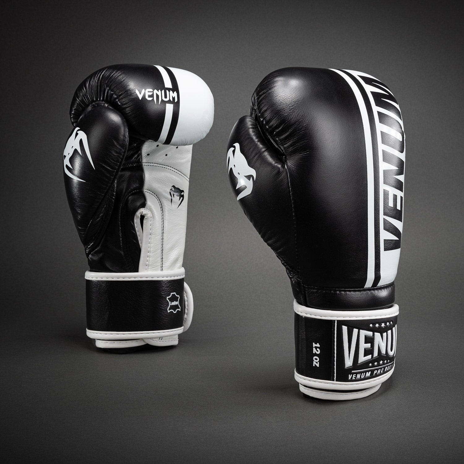 Gants de boxe Venum Shield Pro avec velcro - Noir/Blanc - product-type_Gants de boxe
