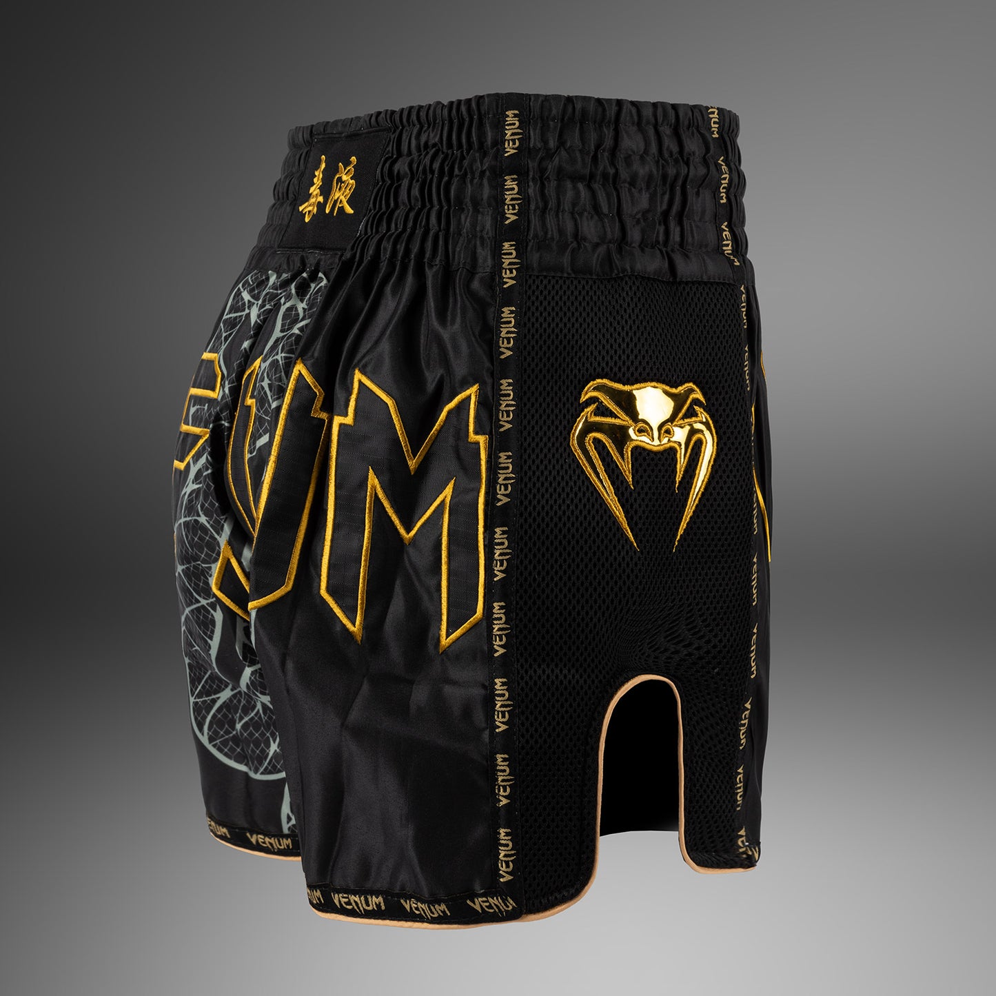 Short de Muay Thai Venum Serpenti – Noir/Argent/Or - product-type_Shorts de Muay Thai
