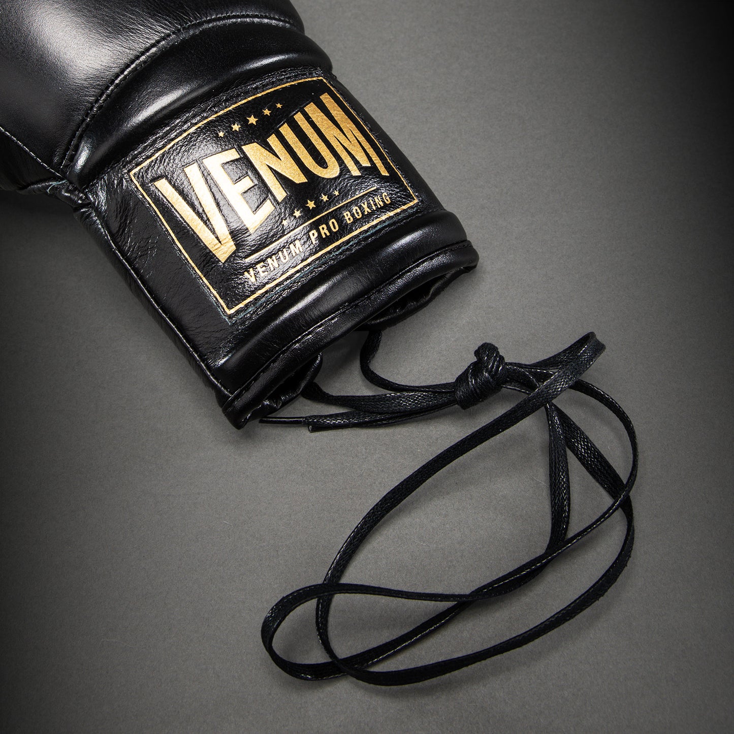 Gants de boxe Venum Giant 2.0 Mike Tyson Pro avec Lacets – Noir/Or - Sac inclus -