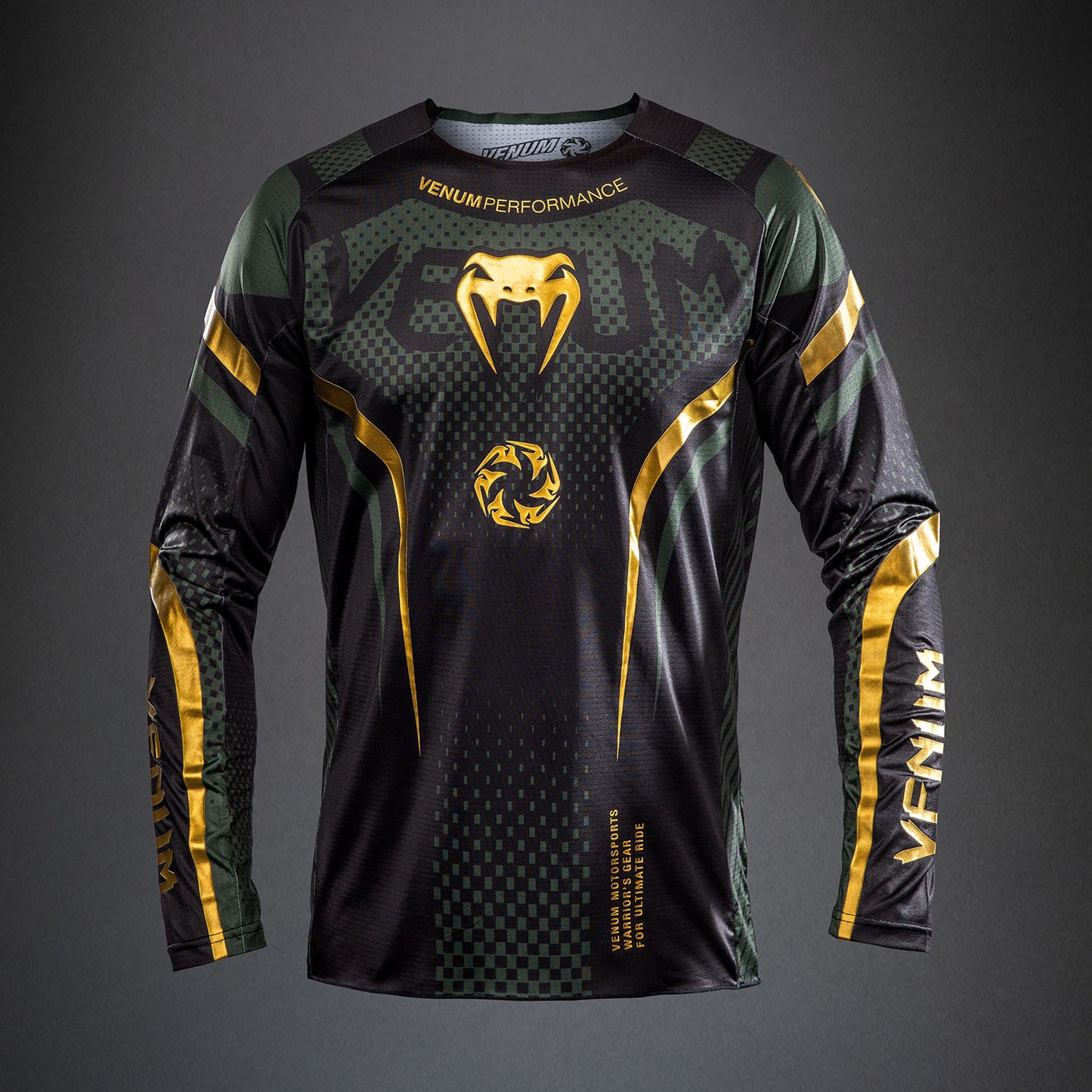 Maillot de Motorsports Venum MX Challenger - Noir/Vert/Or
