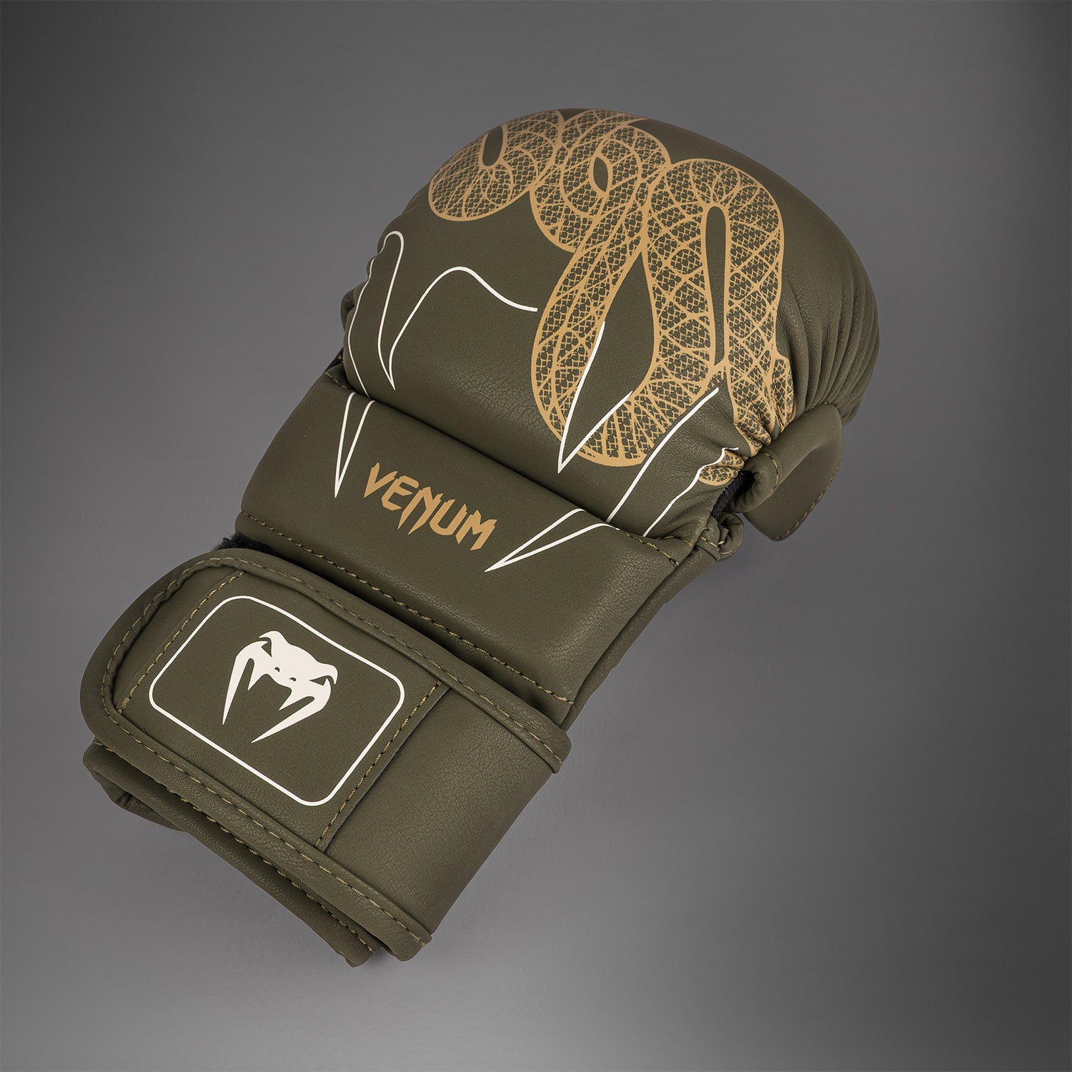 Gants de Sparring Venum Serpenti – Kaki/Bronze/Ivoire - product-type_Gants de MMA