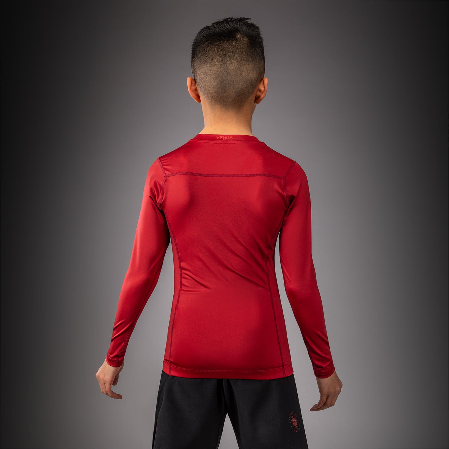 Rashguard à Manches Longues Pour Enfant Venum Attack - Noir/Rouge