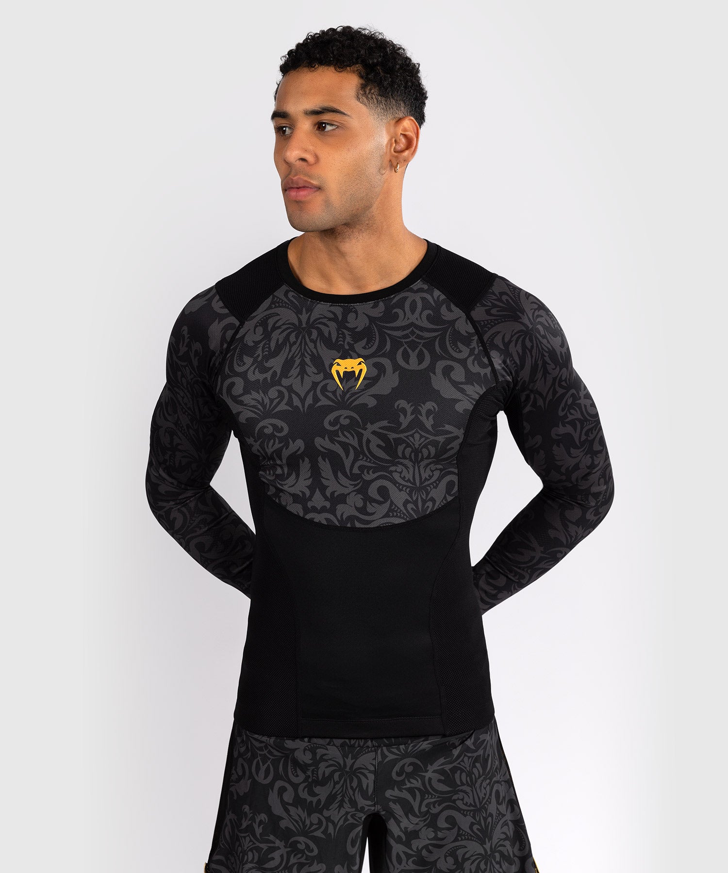 Rashguard à Manches Longues Venum x Topuria Unmatched Edition - Noir/Or - product-type_T-Shirts de Compression