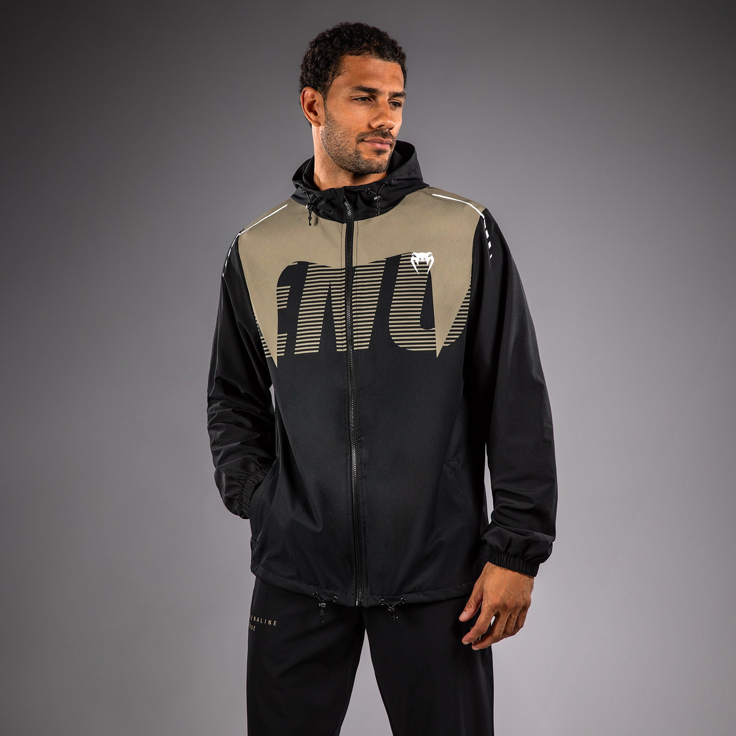 Veste de Survêtement Venum Adrenaline – Noir/Sable - product-type_Vestes