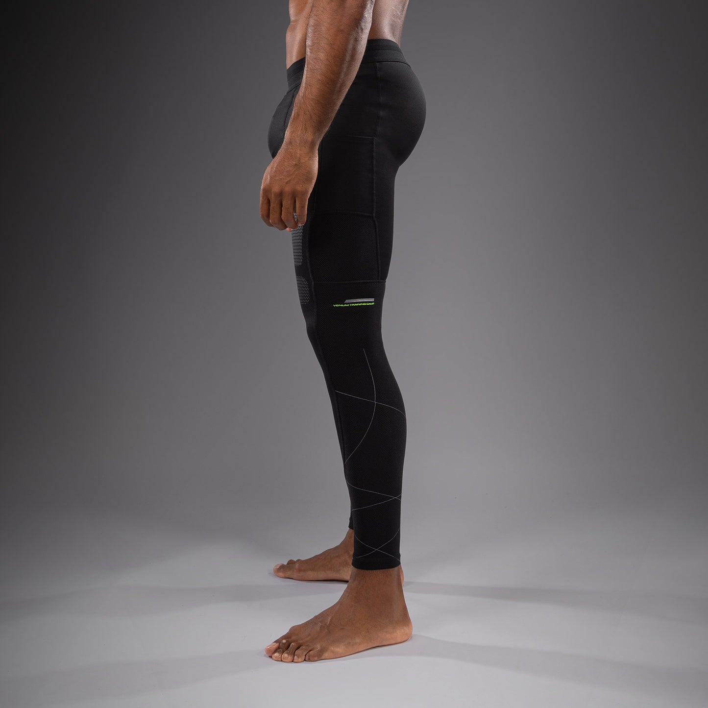 Pantalon de compression Venum Training Camp 4.0 - Noir/Vert Fluo - product-type_Pantalons de Compression