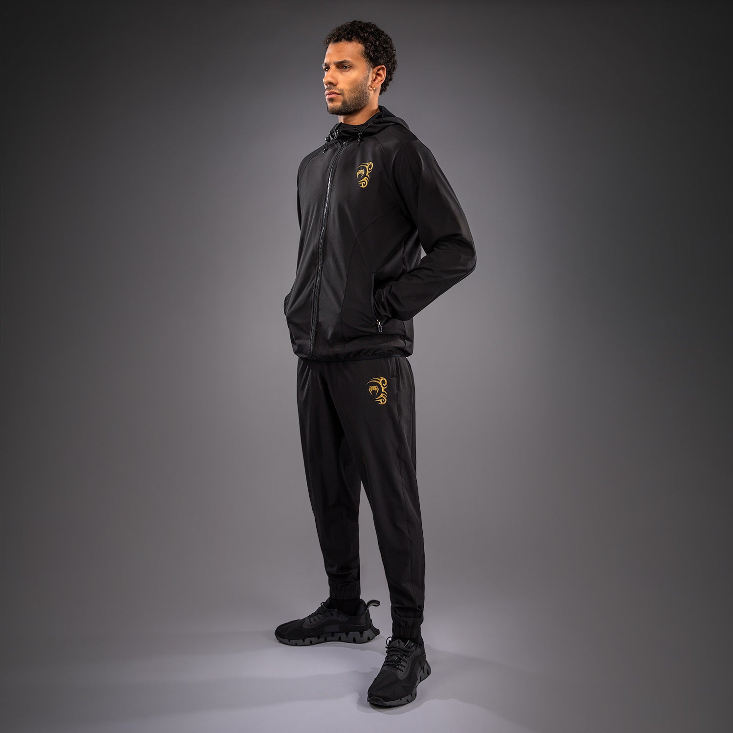 Veste de Survêtement Venum x Mike Tyson Tiger - Noir/Or - product-type_Vestes