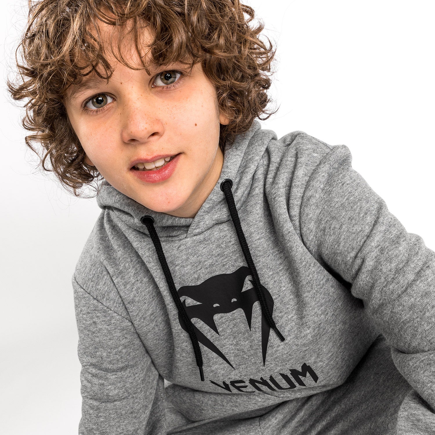 Sweatshirt à Capuche Venum Classic - Pour Enfants - Gris Chiné Clair - product-type_Sweatshirts