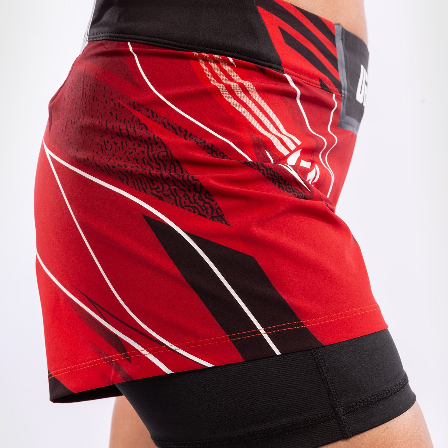 Fightshort Femme UFC Venum Authentic Fight Night - Coupe Courte - Rouge