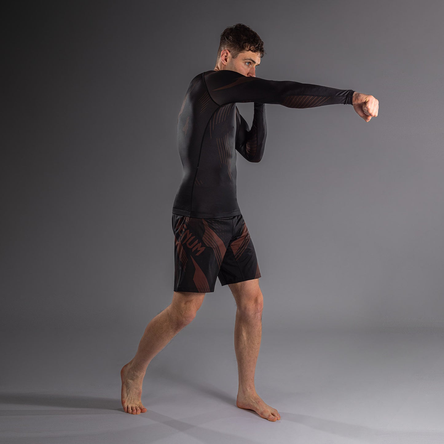 Rashguard à Manches Longues Venum No-Gi 6.0 - Noir/Marron