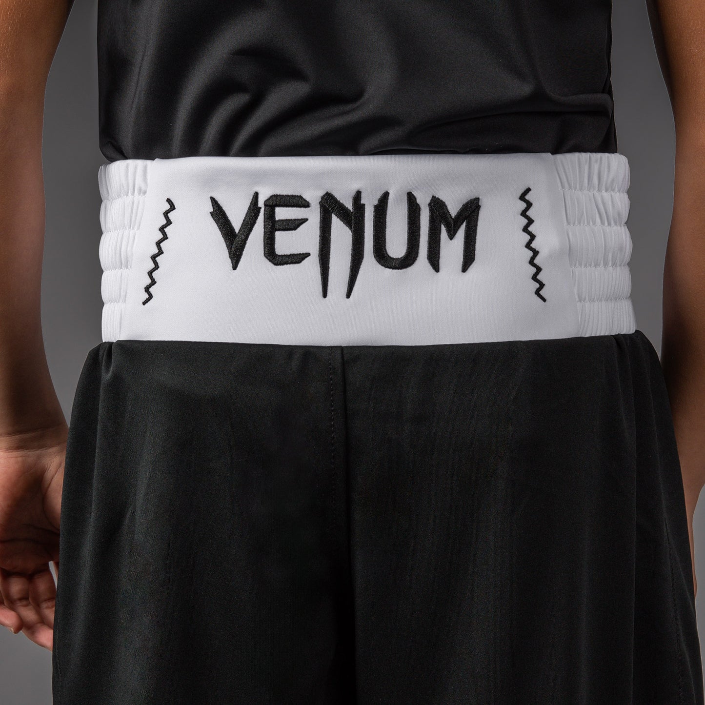 Short de Boxe Venum Classic Pour Enfants – Noir/Blanc - product-type_Shorts de boxe