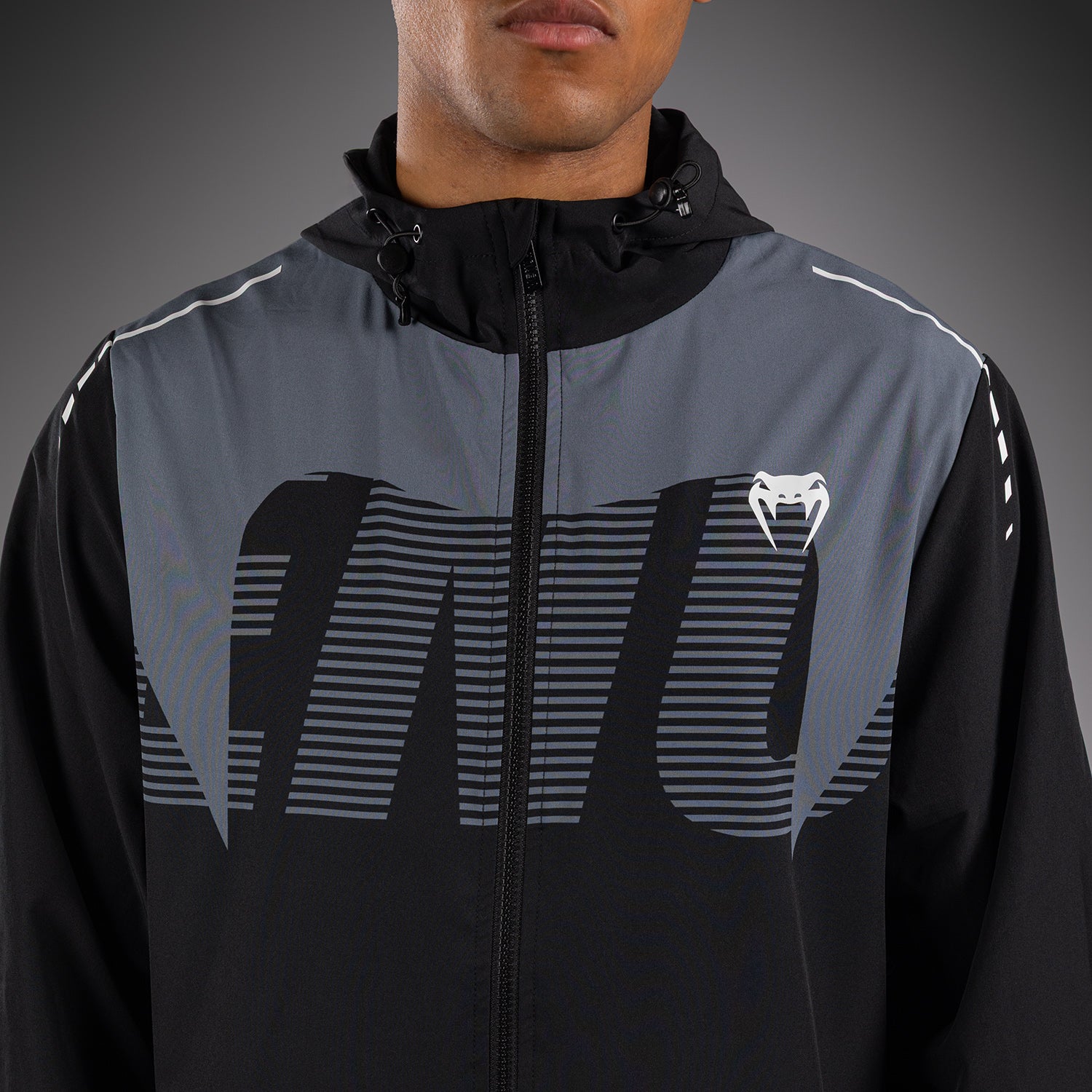 Veste de Survêtement Venum Adrenaline – Noir/Gris Argenté - product-type_Vestes