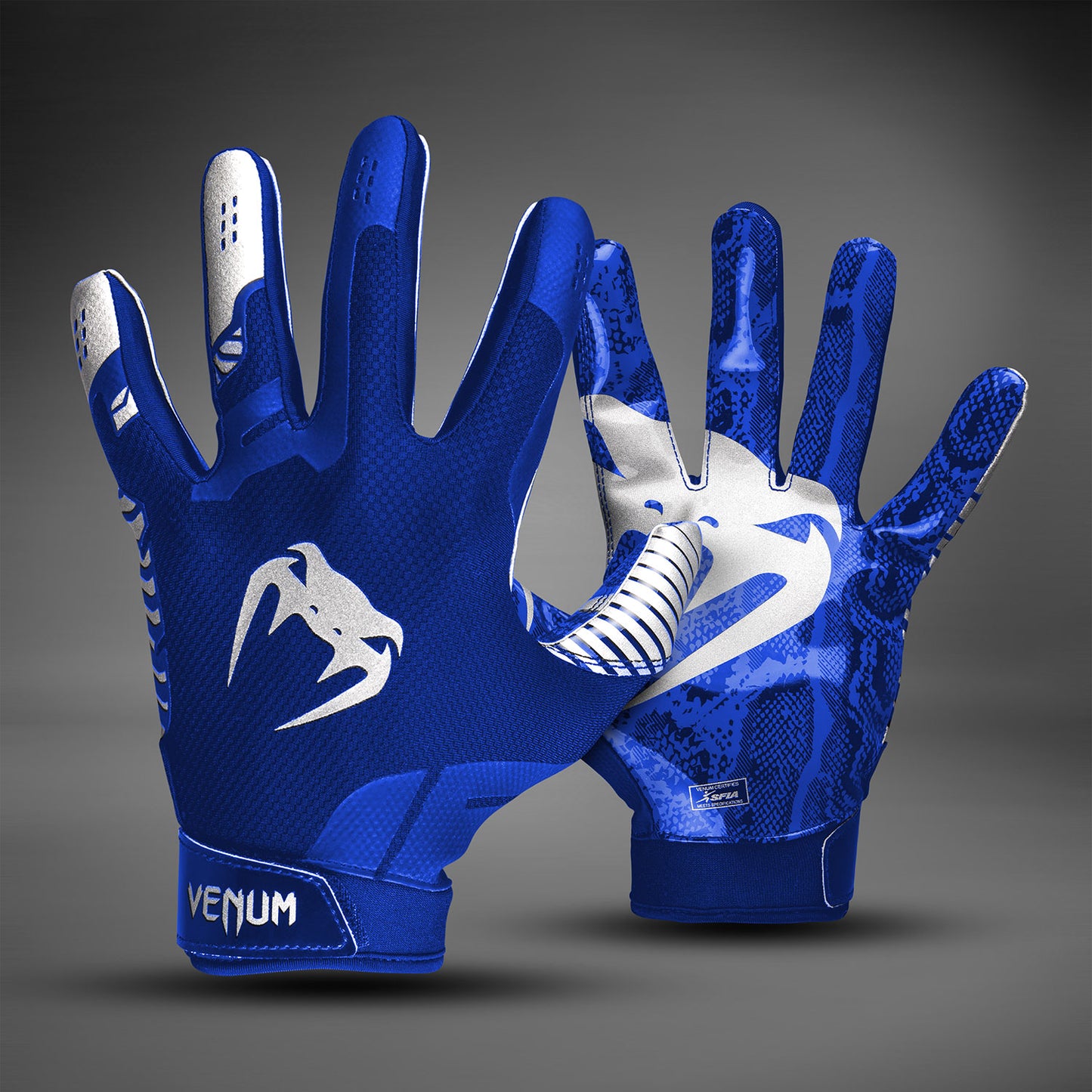 Gants de Football Venum Elite - Bleu Royal/Argent - product-type_Football Gloves