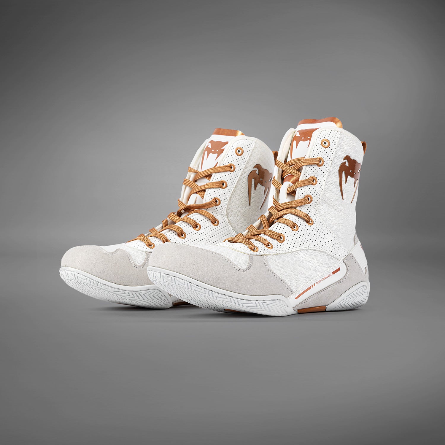 Chaussures de Boxe Venum Elite - Blanc/Or - product-type_Chaussures de boxe