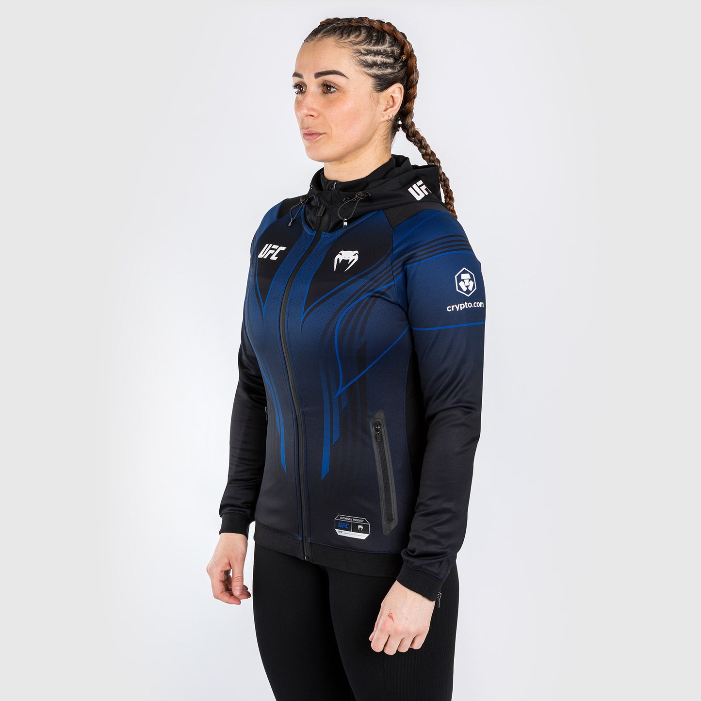 Sweatshirt à Capuche Femme Personnalisé Walkout UFC Venum Authentic Fight Night 2.0 - Midnight Edition - product-type_Vestes