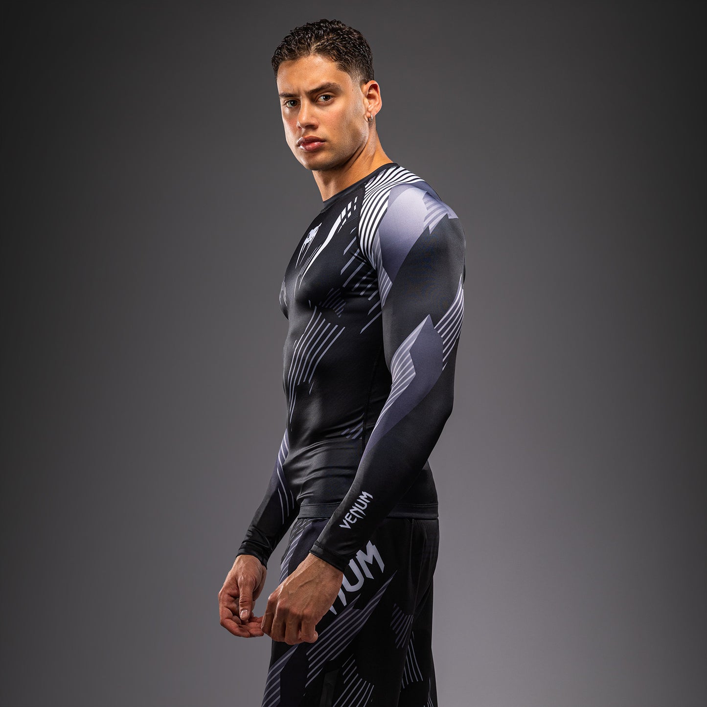 Rashguard à Manches Longues Venum No-Gi 6.0 - Noir/Blanc